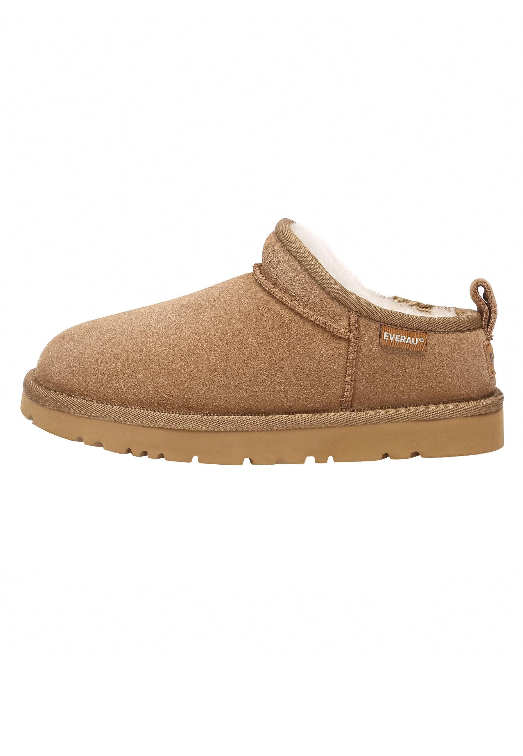 Everau Australia Women's Gold Quail Ultra Mini Boots In Chestnut In Gold