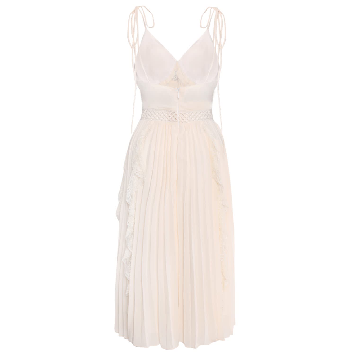 cami pleated midi dress