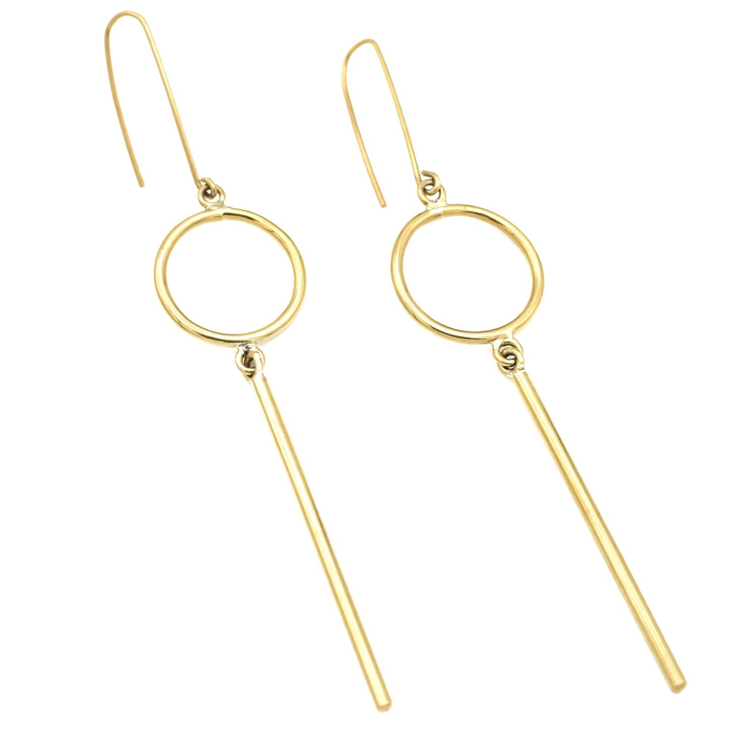 Lala Salama Women's Gold Dangling Circle Earrings In Gold