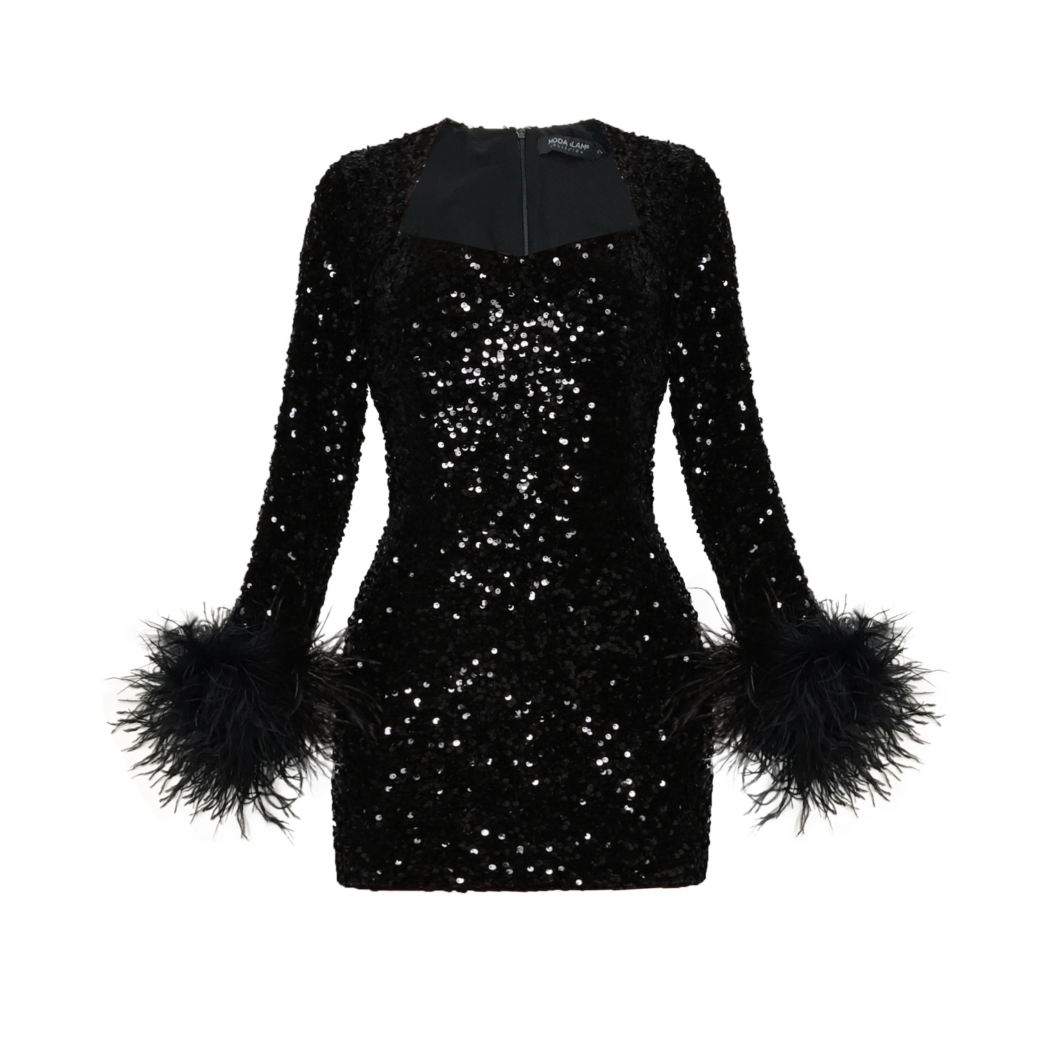 eliza j feather trim sequin dress NWT Eliza J Sequin mini Dress with Feather Trim, 12