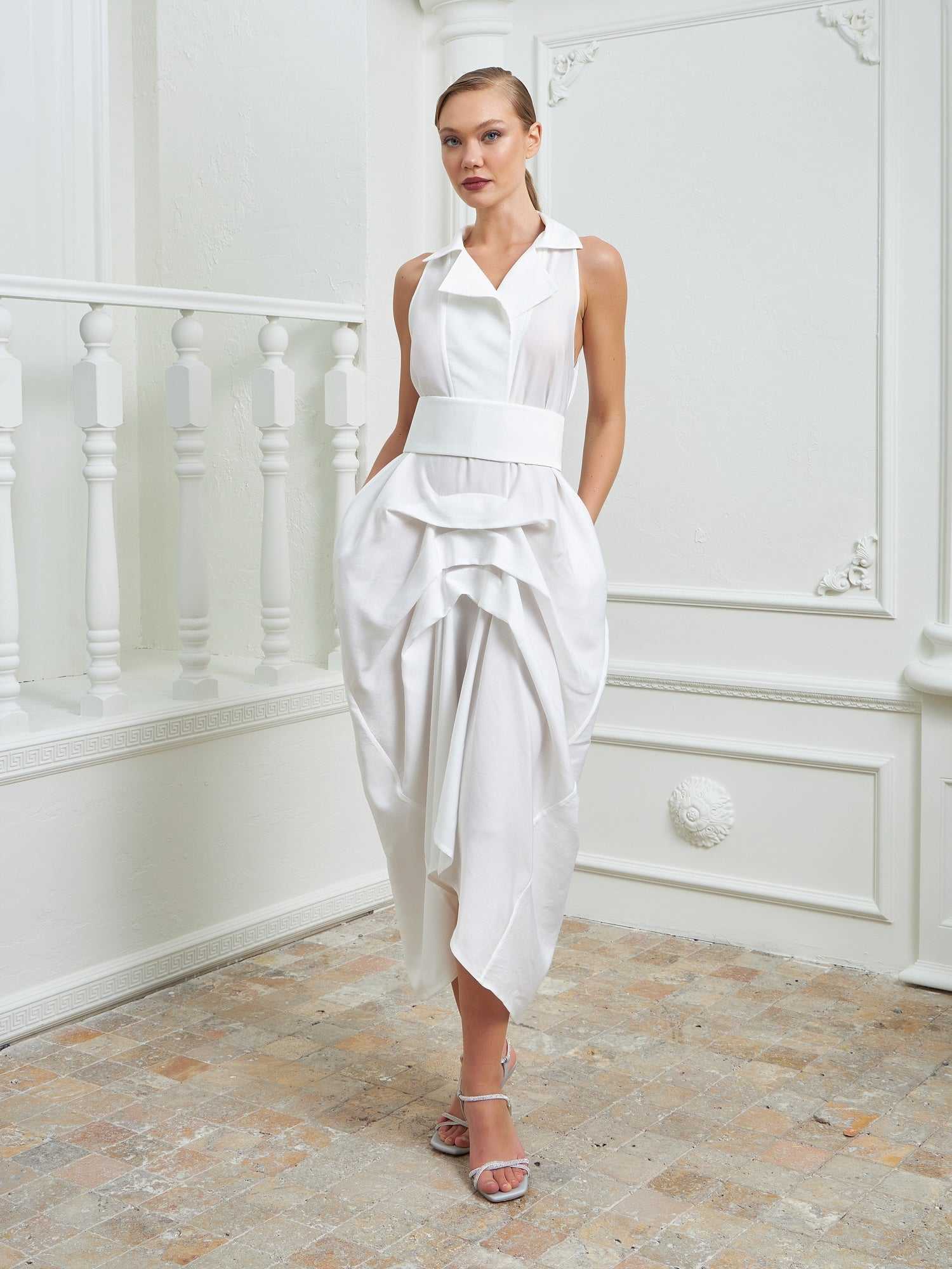white tuxedo dress Women's The - | Large Tuxedo Dress – Luxury White Tuxedo Thom Browne - Paisley Scuba