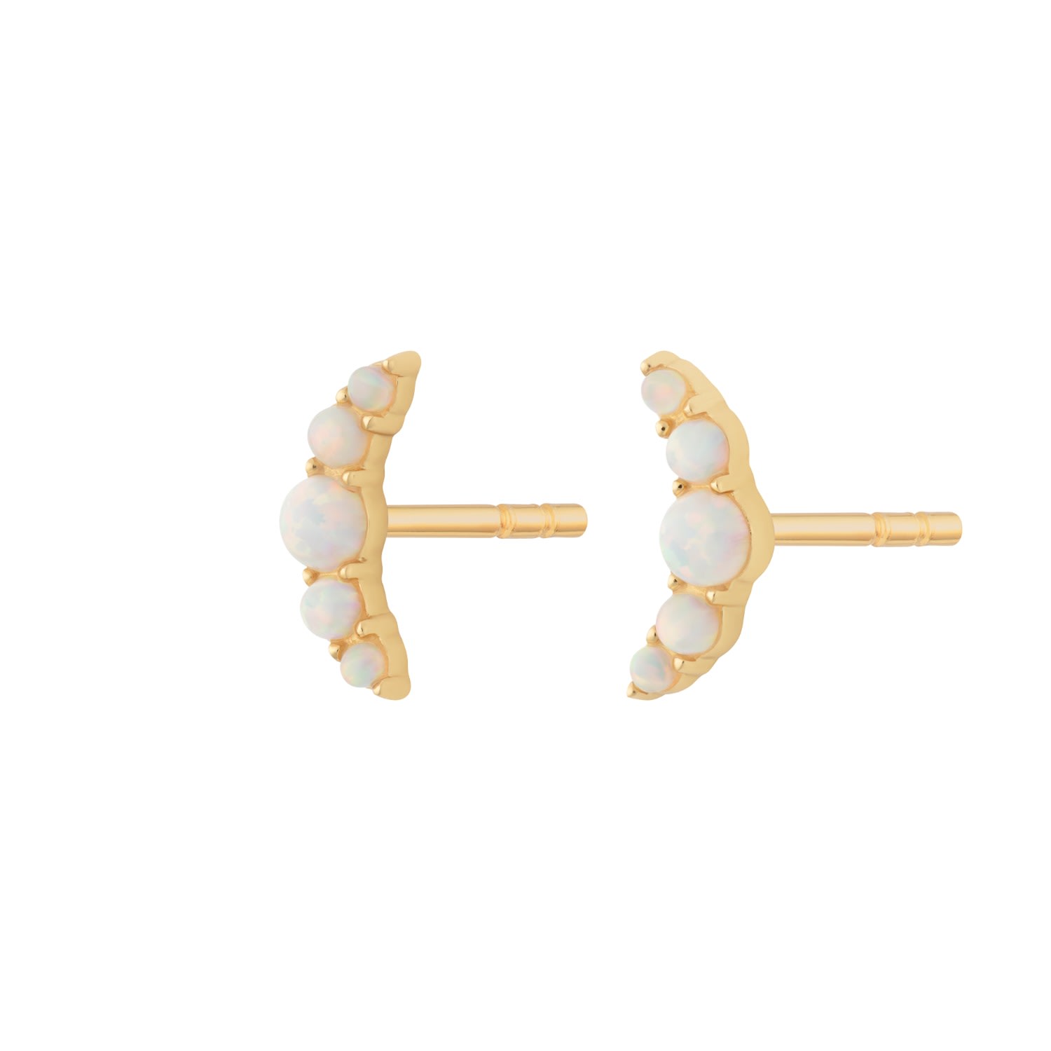 Women’s Gold Opal Helix Stud Earrings Scream Pretty