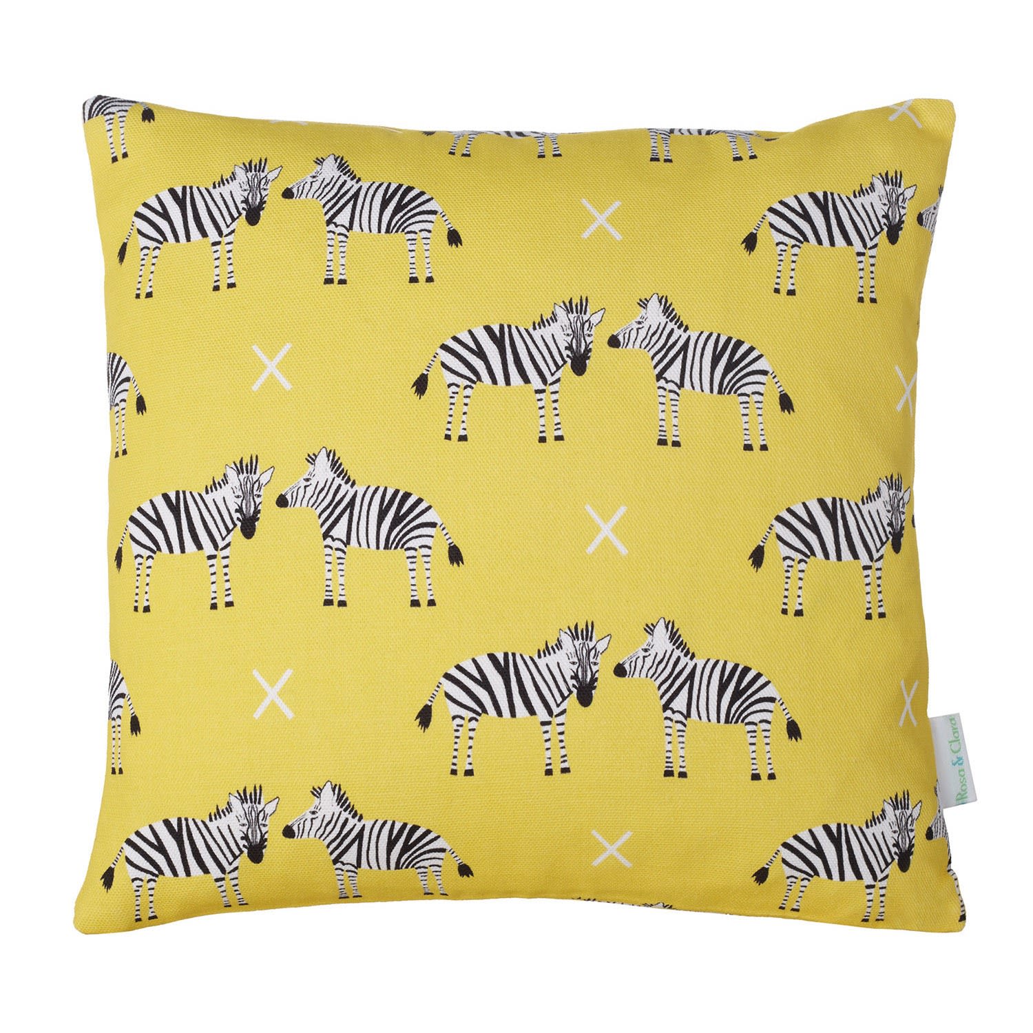 Yellow / Orange Mini Zebras Cushion Rosa & Clara Designs