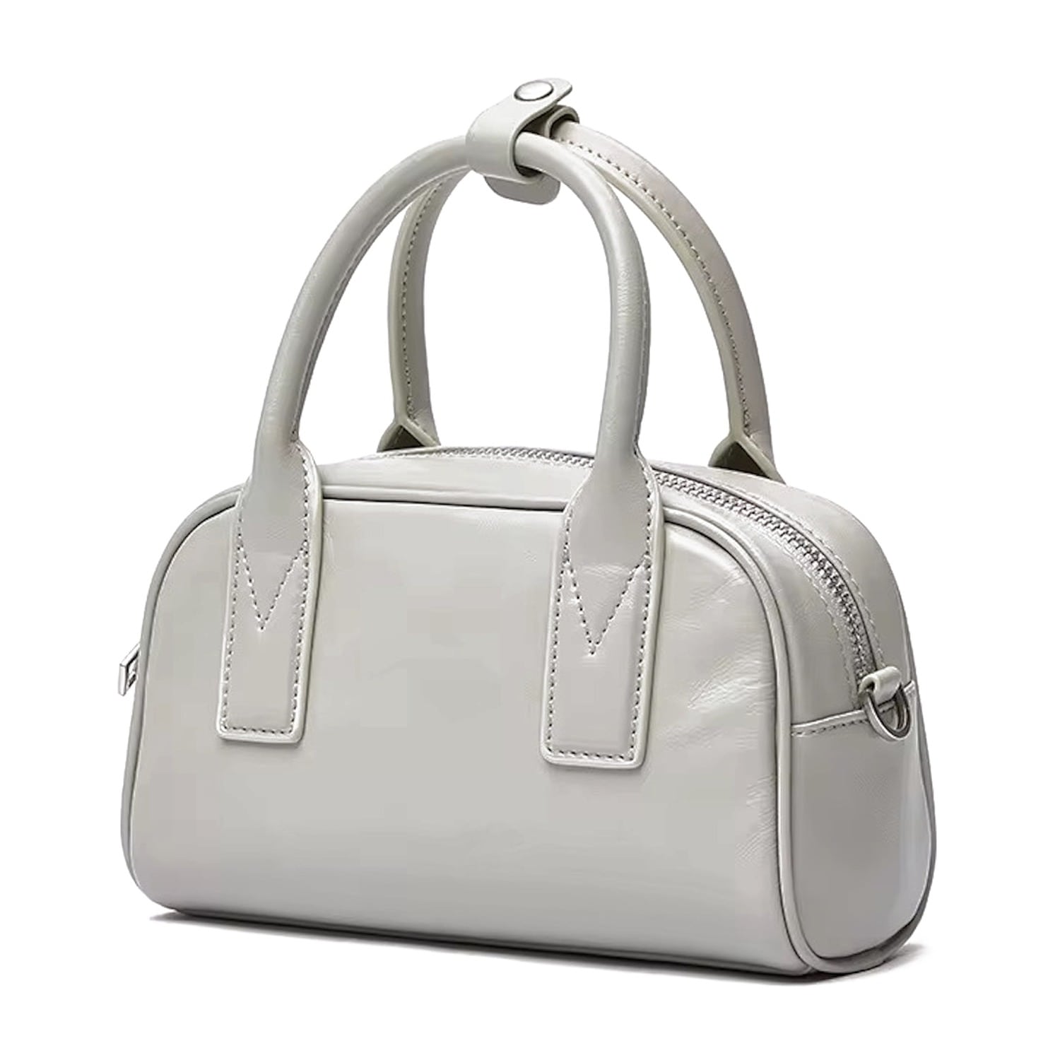 Earth Body Women's Beretah  Mini Hand Bag In Light Grey In Grey