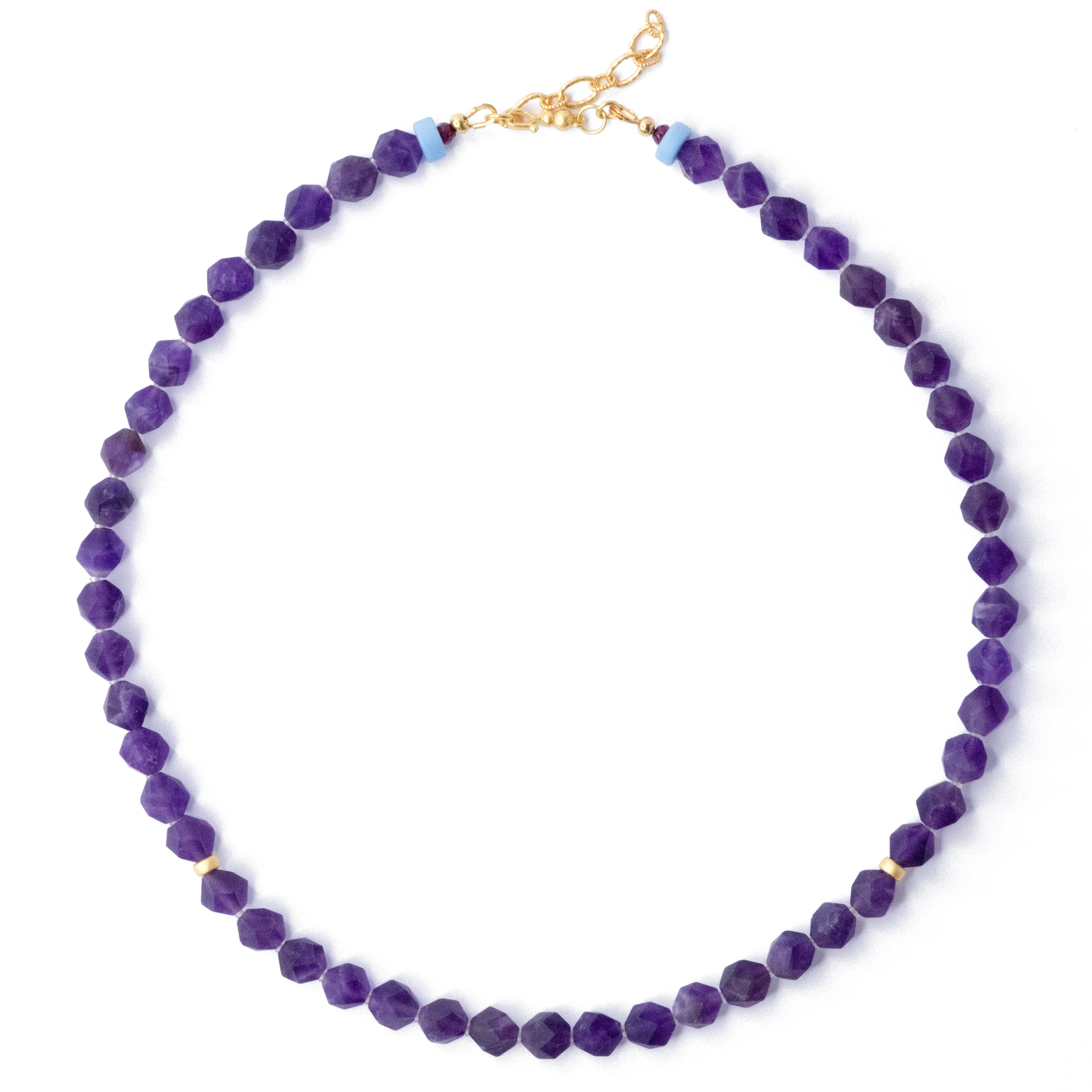 Bombyx House Women's Gold / Purple Purple Amethyst Necklace In Purple