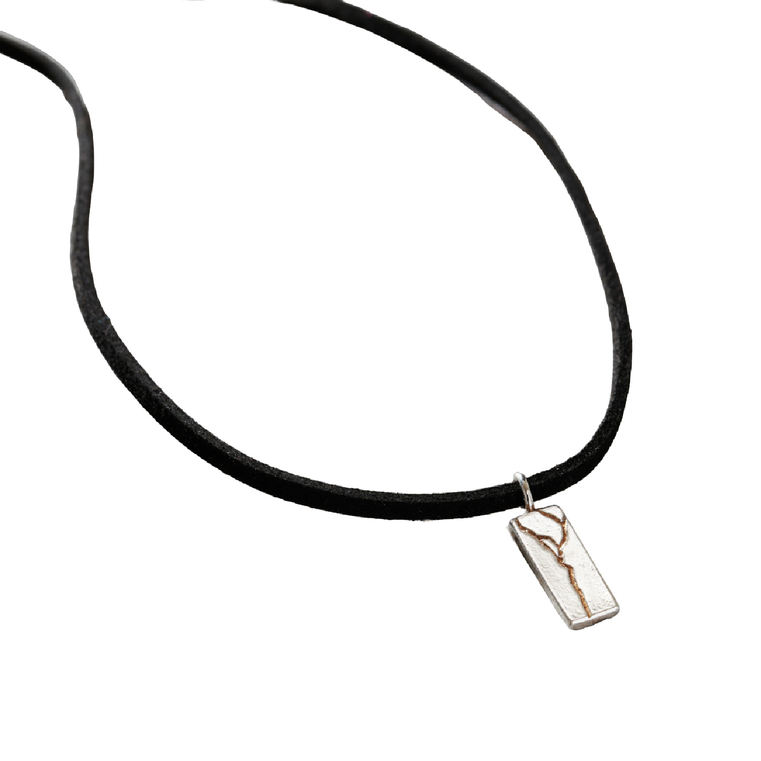 Leather Cord Necklace With Silver Clasp - Saint By Sarah Jane