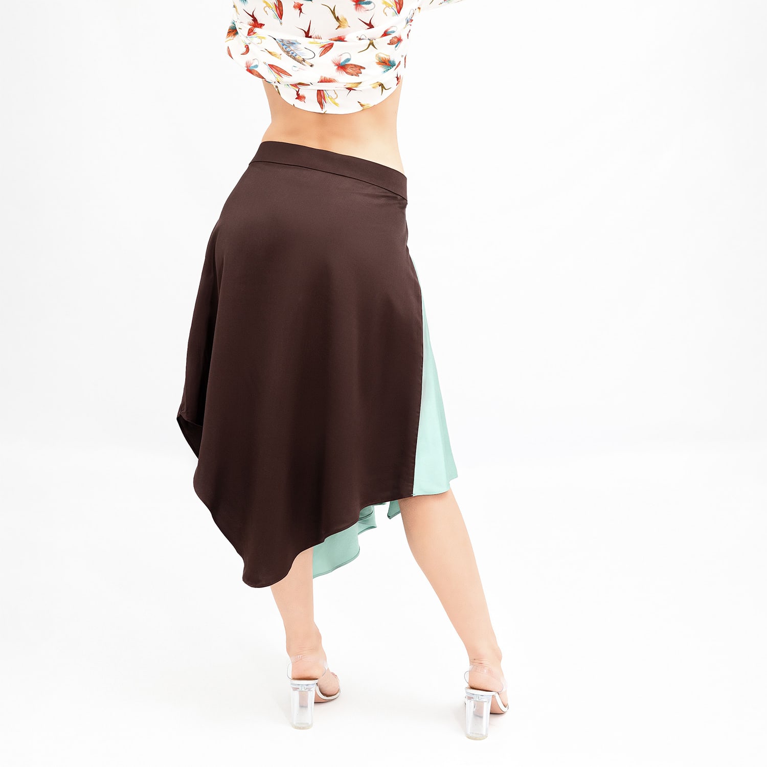 スカート Nine Minutes Asymmetrical Midi Skirt In Viscose Blend Nine Minutes Asymmetrical Midi Skirt In Viscose Blend