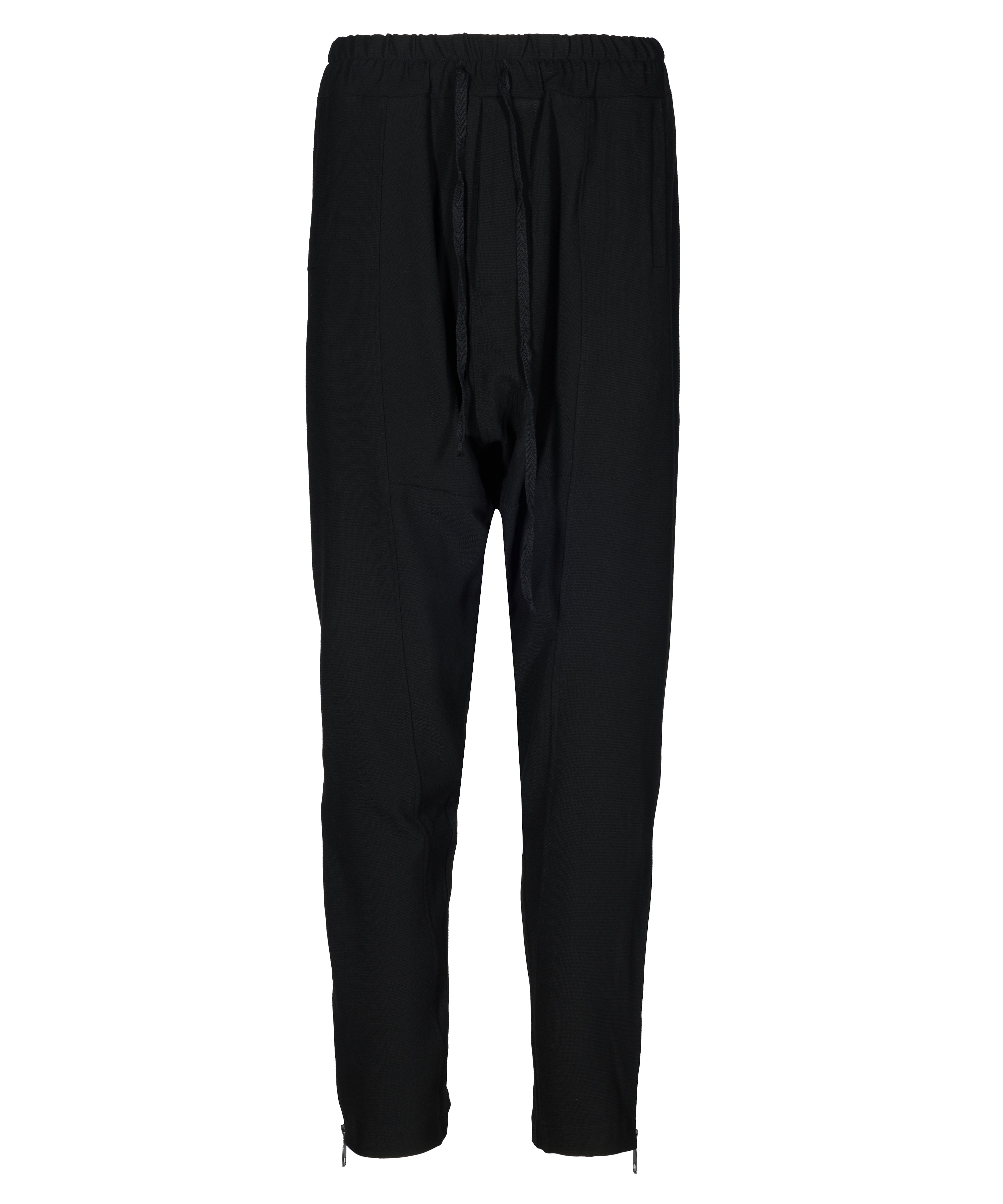 Tessitura Men's Black Low Zipper Trousers In Black