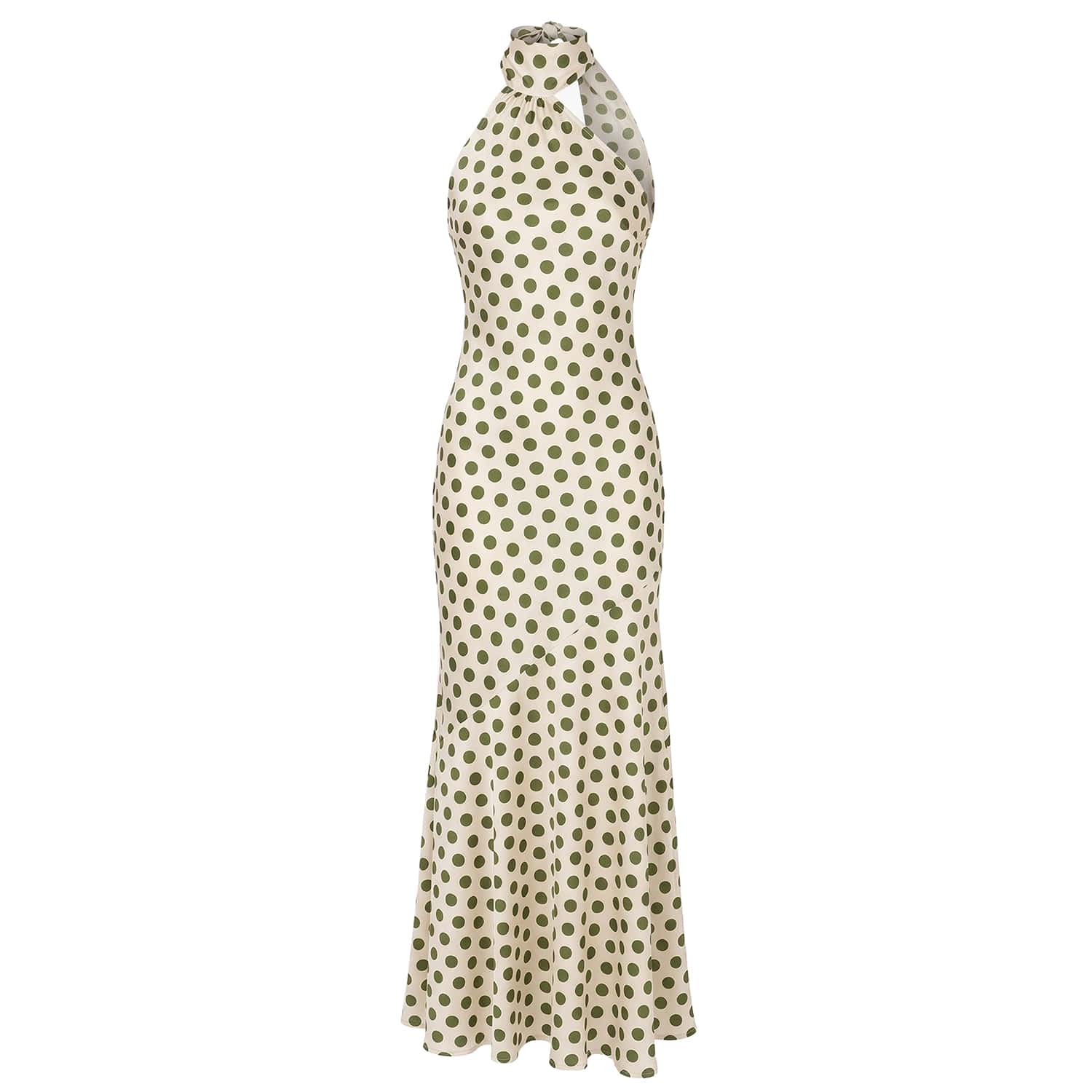 mango green polka dot dress Mango Green Polka Dot Maxi Dress , Size Xs, Im 51