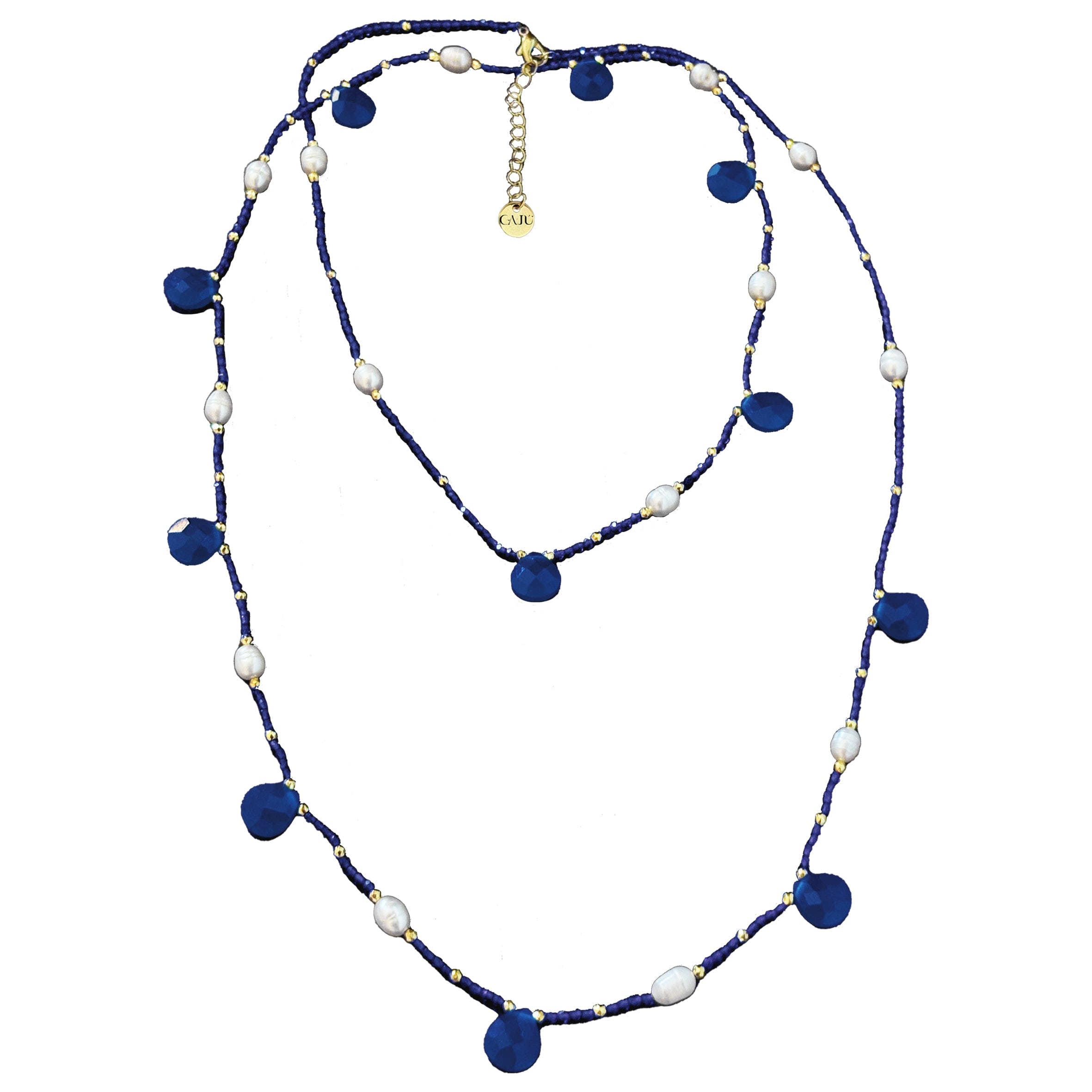 Gajú Women's Blue Kamari Necklace - Raw Sapphire In Blue