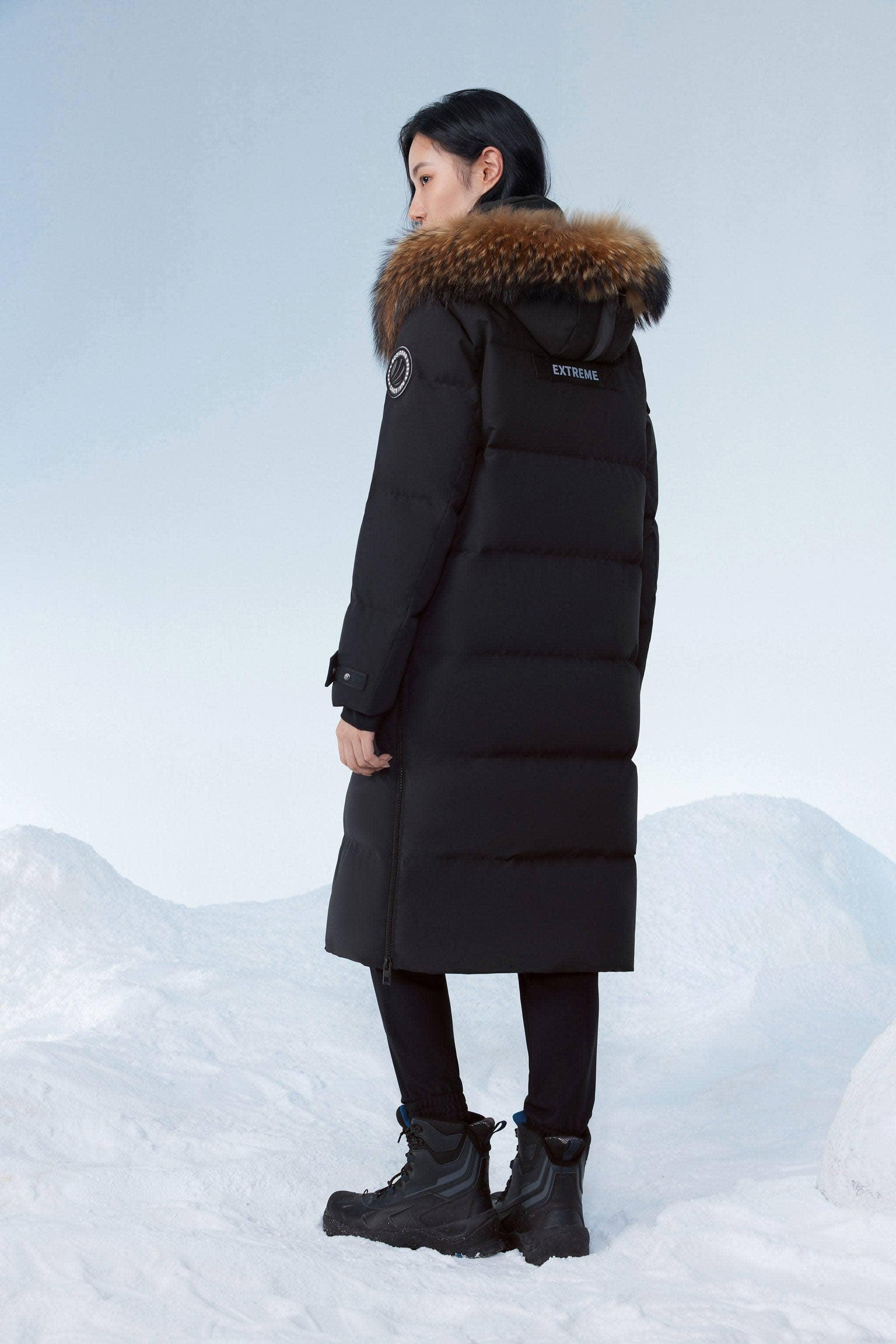 Classic Extreme Full Length Goose Down Parka Bosideng Wolf