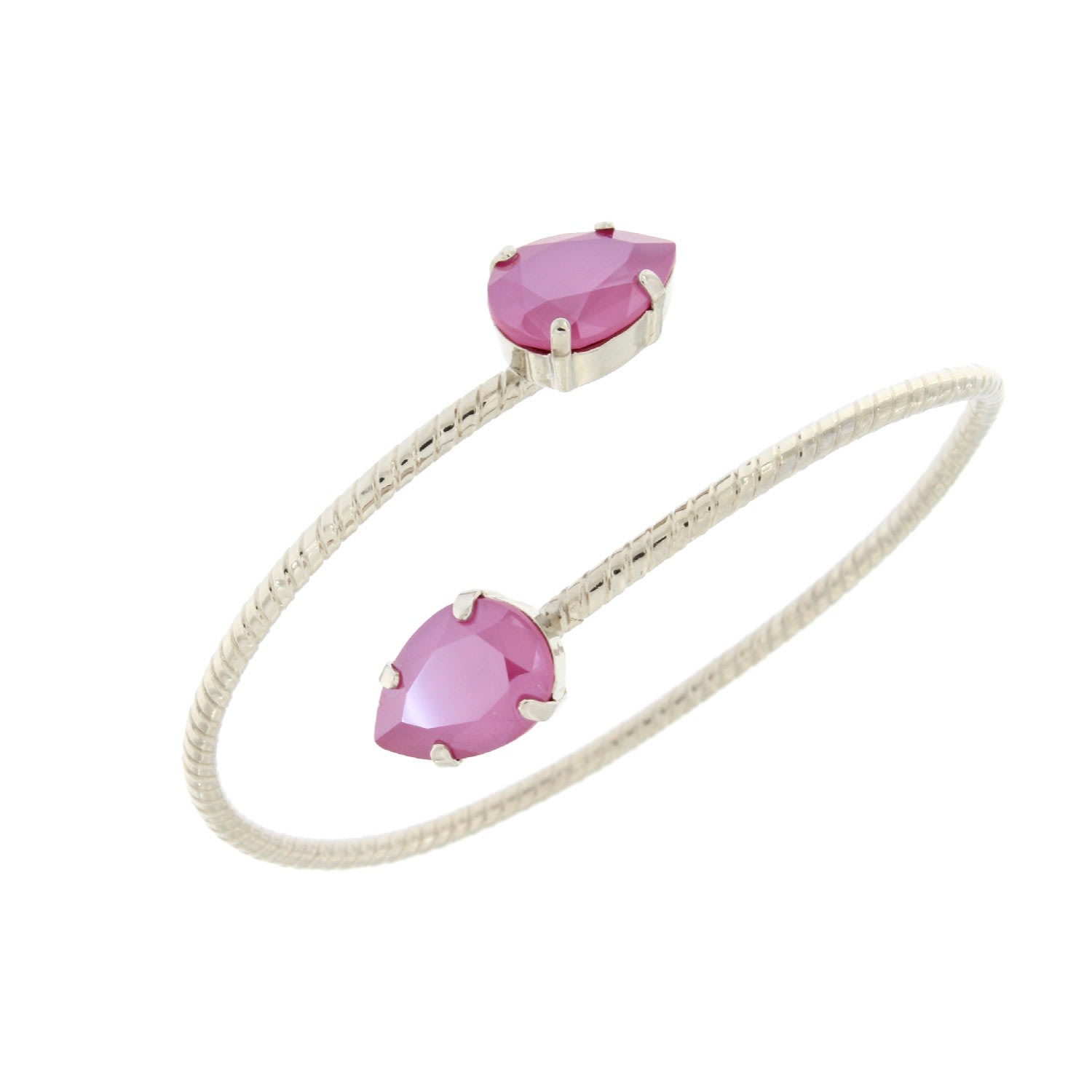 Women’s Pink / Purple Double Drop Bracelet In Peony Pink Rosaspina Firenze