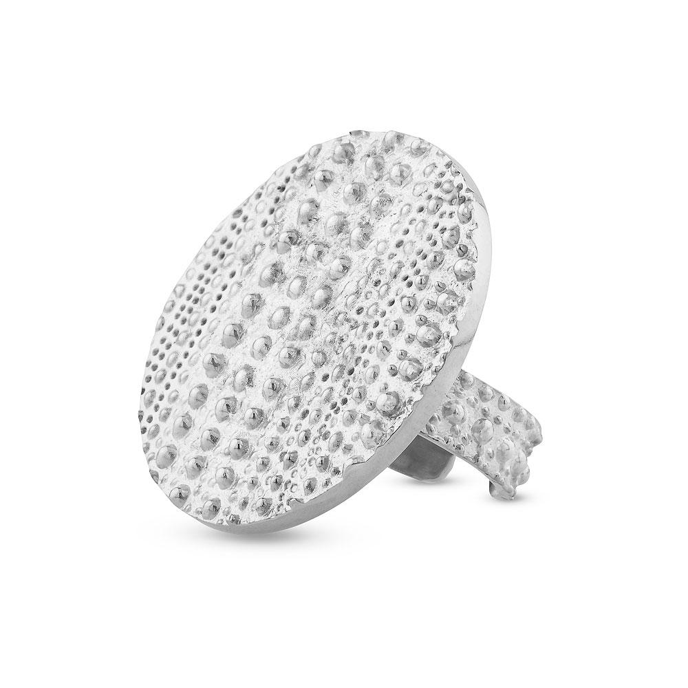 Sophie Simone Designs Women's Ring Marea Large - Silver In Silver