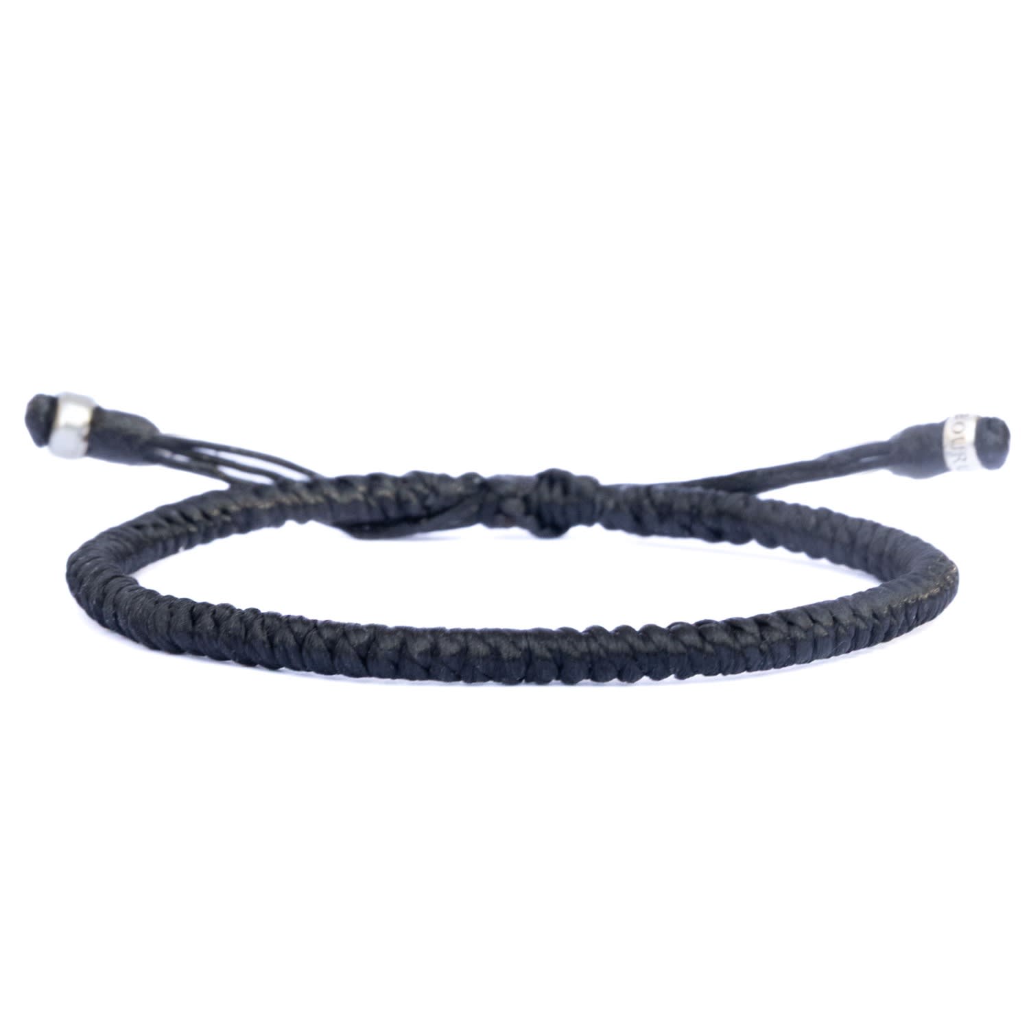 Harbour Uk Bracelets Black Waxed String Bracelet For Men - Sportsman