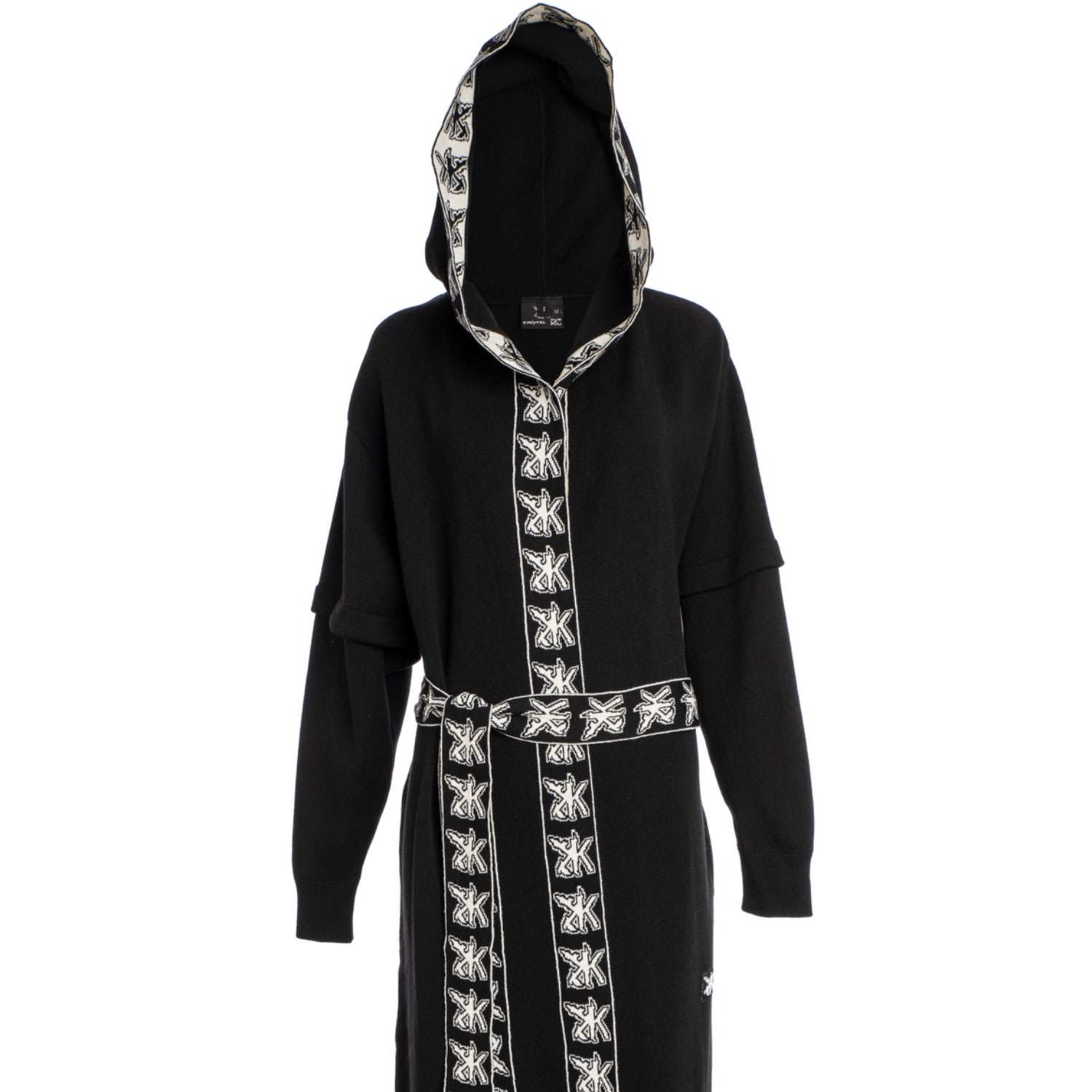Kristel Kuslapuu Women's Black / White Black Cute Rats Knit Sweater Cardigan In Black/white