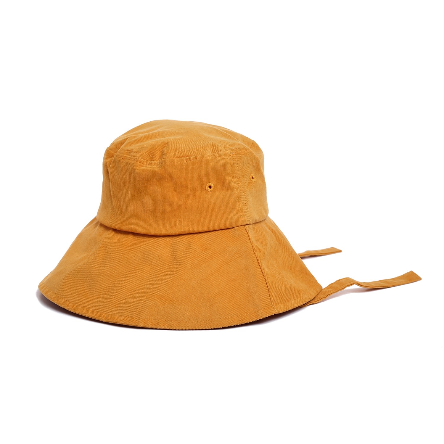 Justine Hats Women's Yellow / Orange Corduroy Bucket Hat