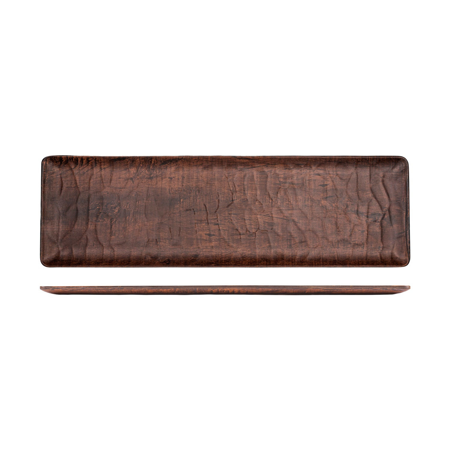 Turgla Home Turgla Composite Rectangular Brown Composite Platter