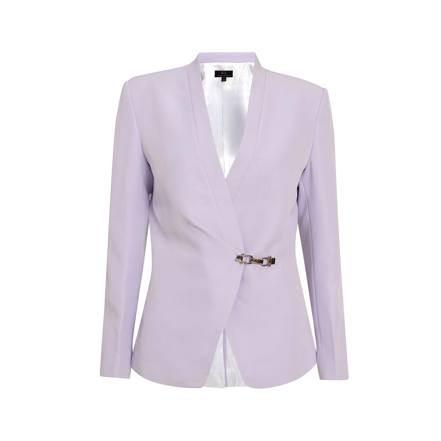 Point Of View Label Purple Matriarch Pleat Jacket For Women - Lavender