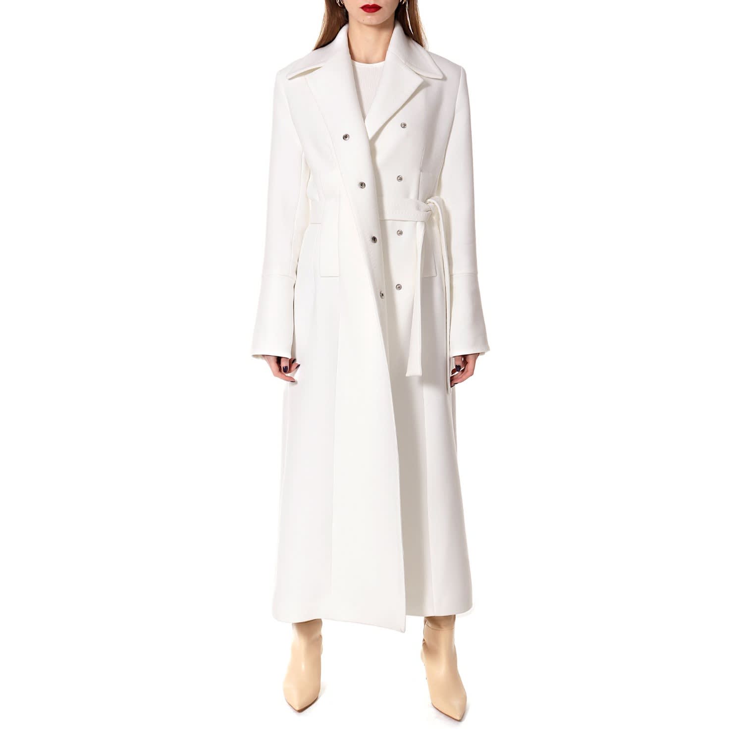 Tilda Off-White Coat by Aggi