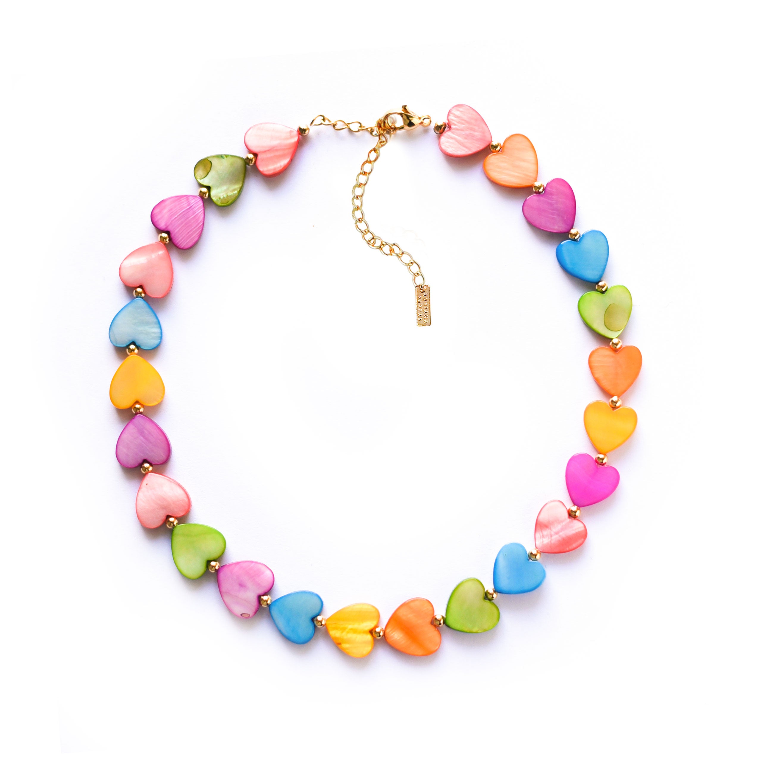 Women’s Rainbow Hearts Choker Adriana Pappas Designs