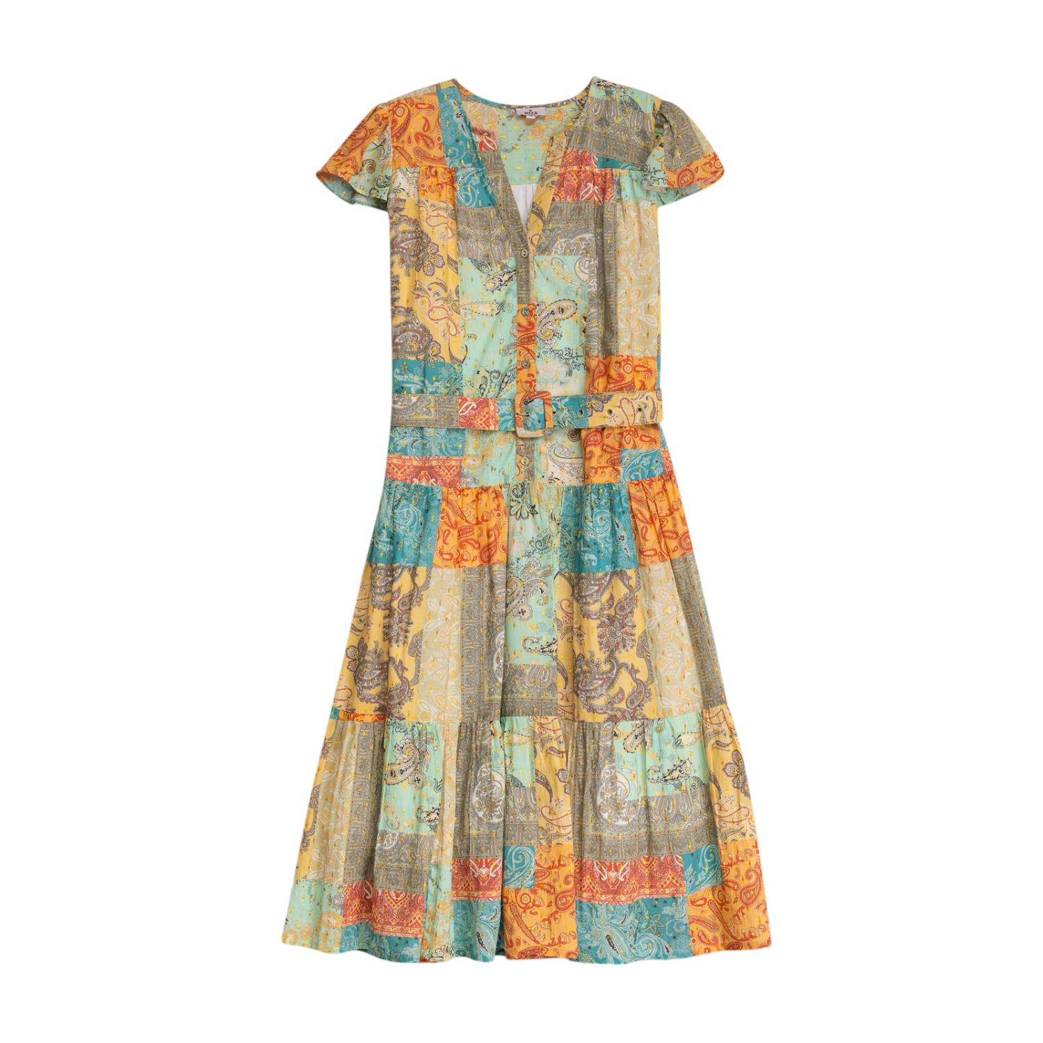 Niza Women's Short Dress With Lace Hem Kaori