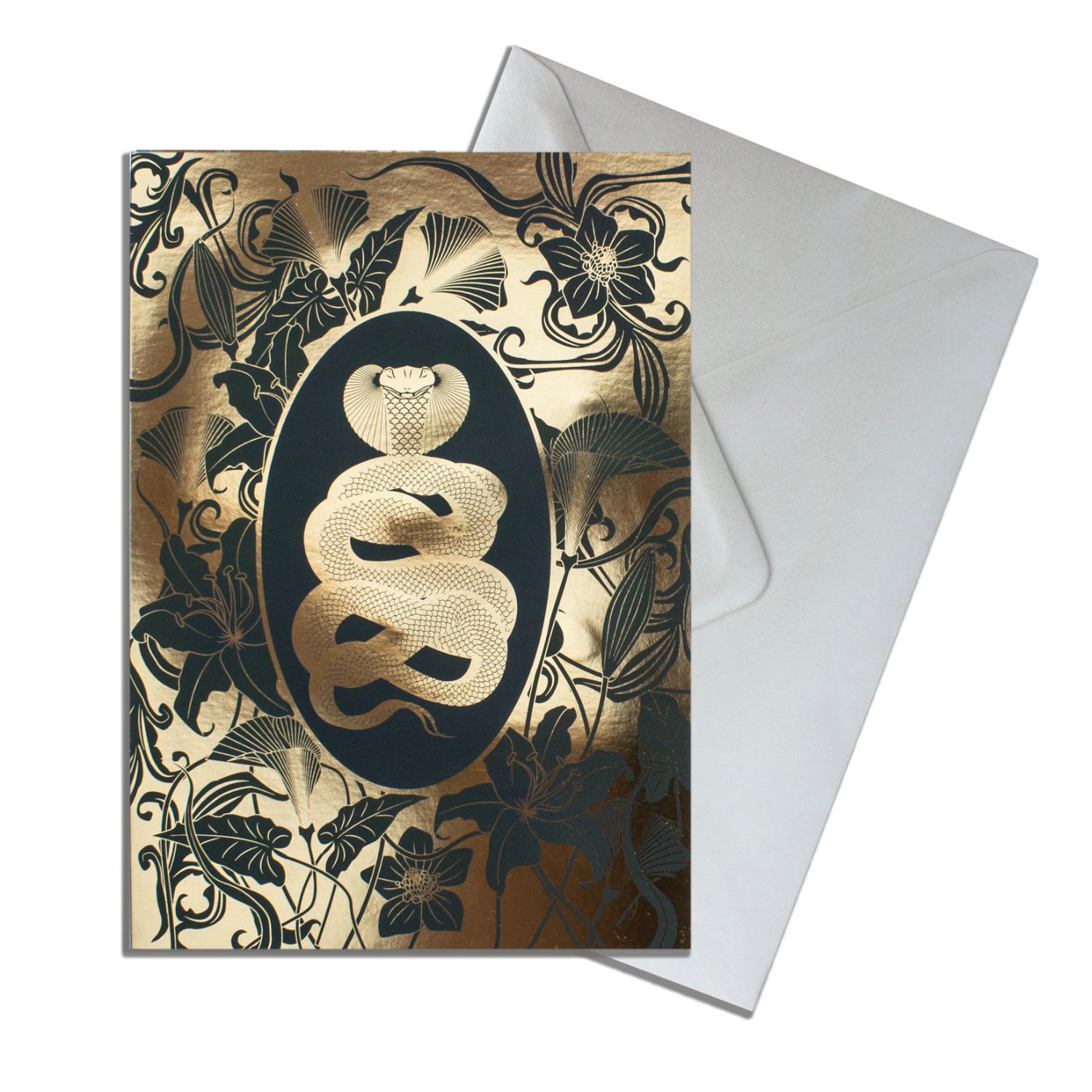 Elemental Cobra Gold Greeting Cards Pack Of 10 The Curious Department