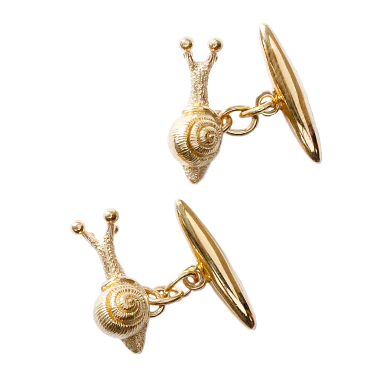 Lee Renee Men's Baby Snail Cufflinks – Gold