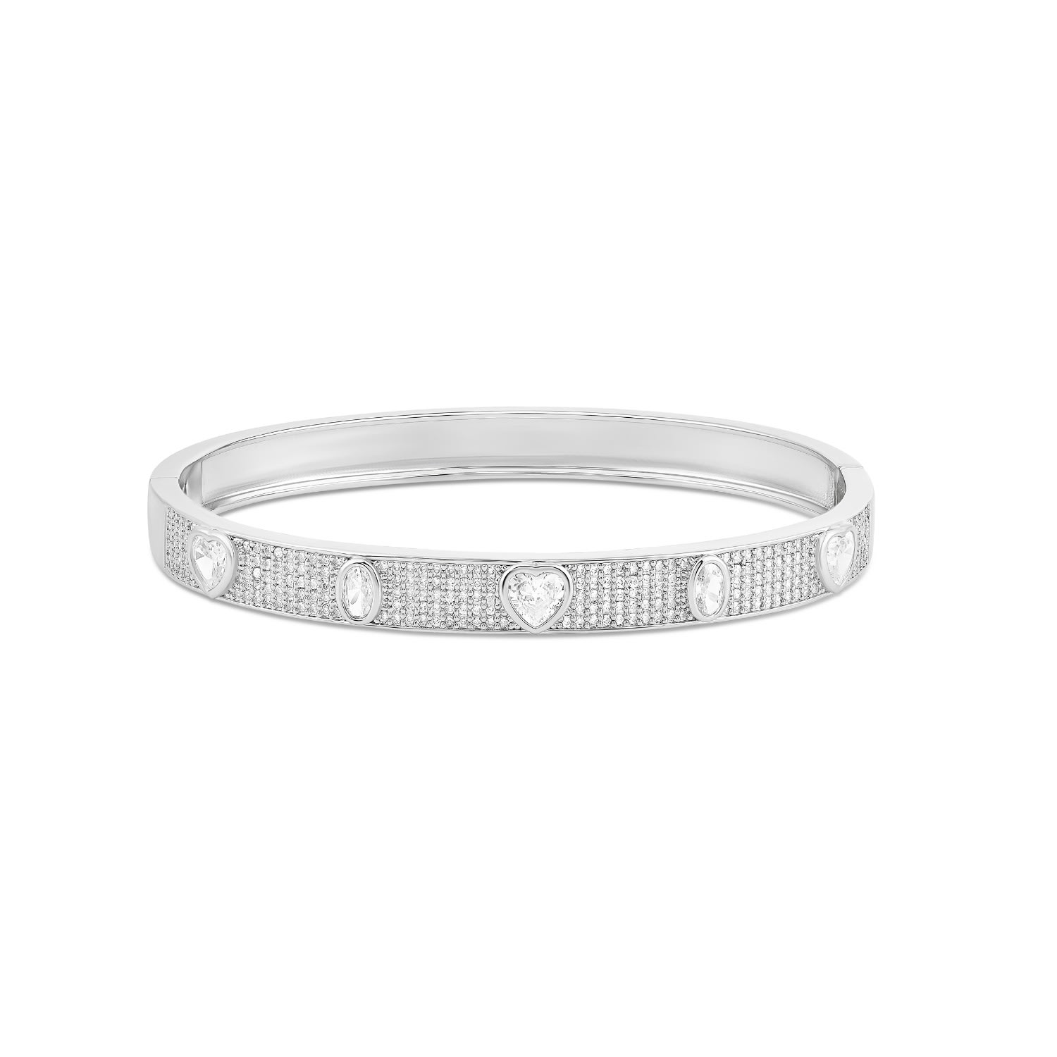 Shymi Women's Fancy Shape Bangle - Silver In Silver