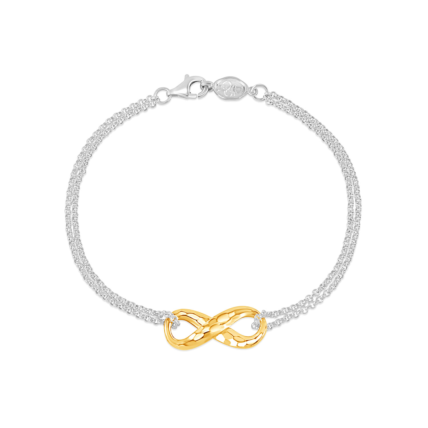 Dower & Hall Women's Gold / Silver Entwined Infinity Bracelet In Two Tone