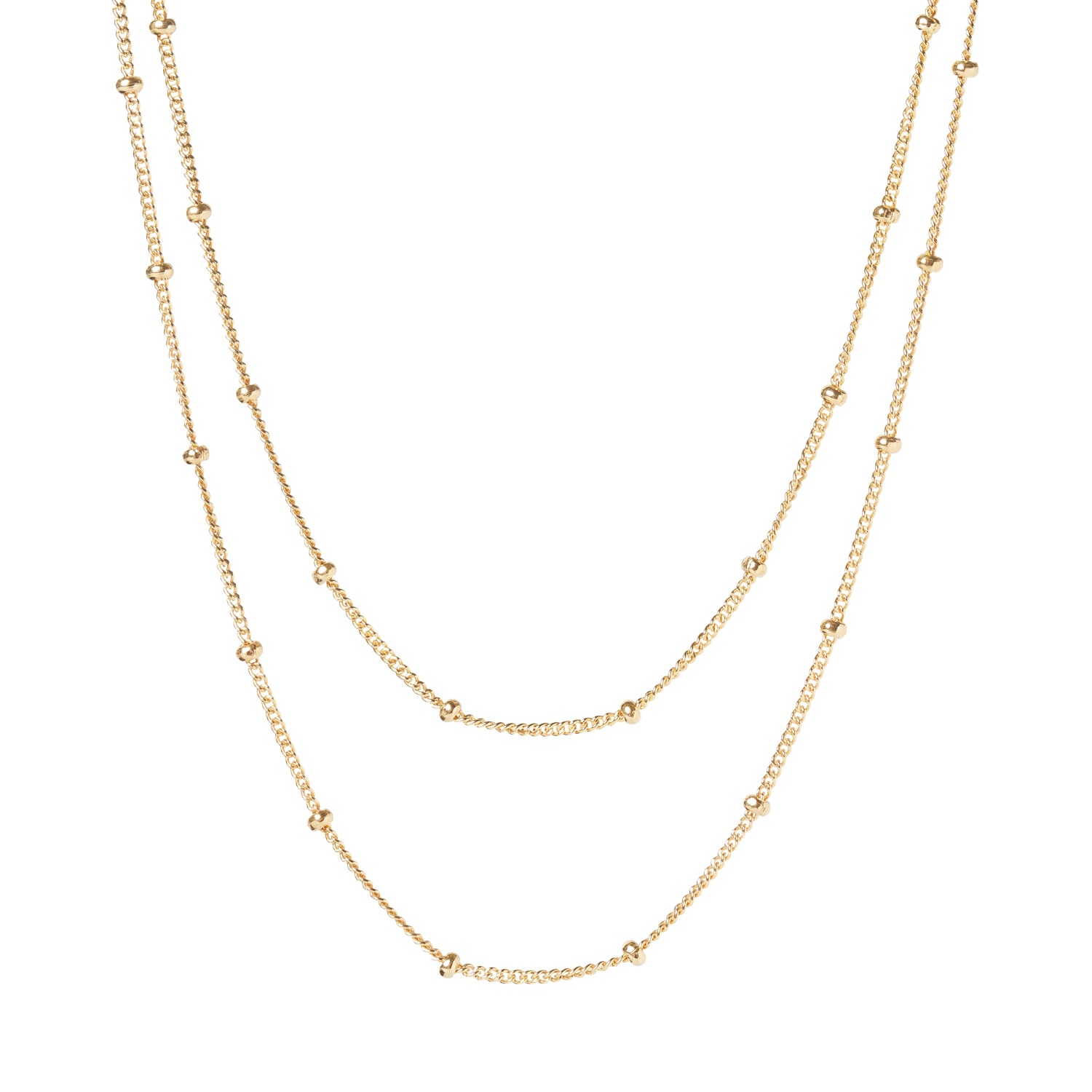 Muru Women's Lume Necklace Layering Set Gold In Gold