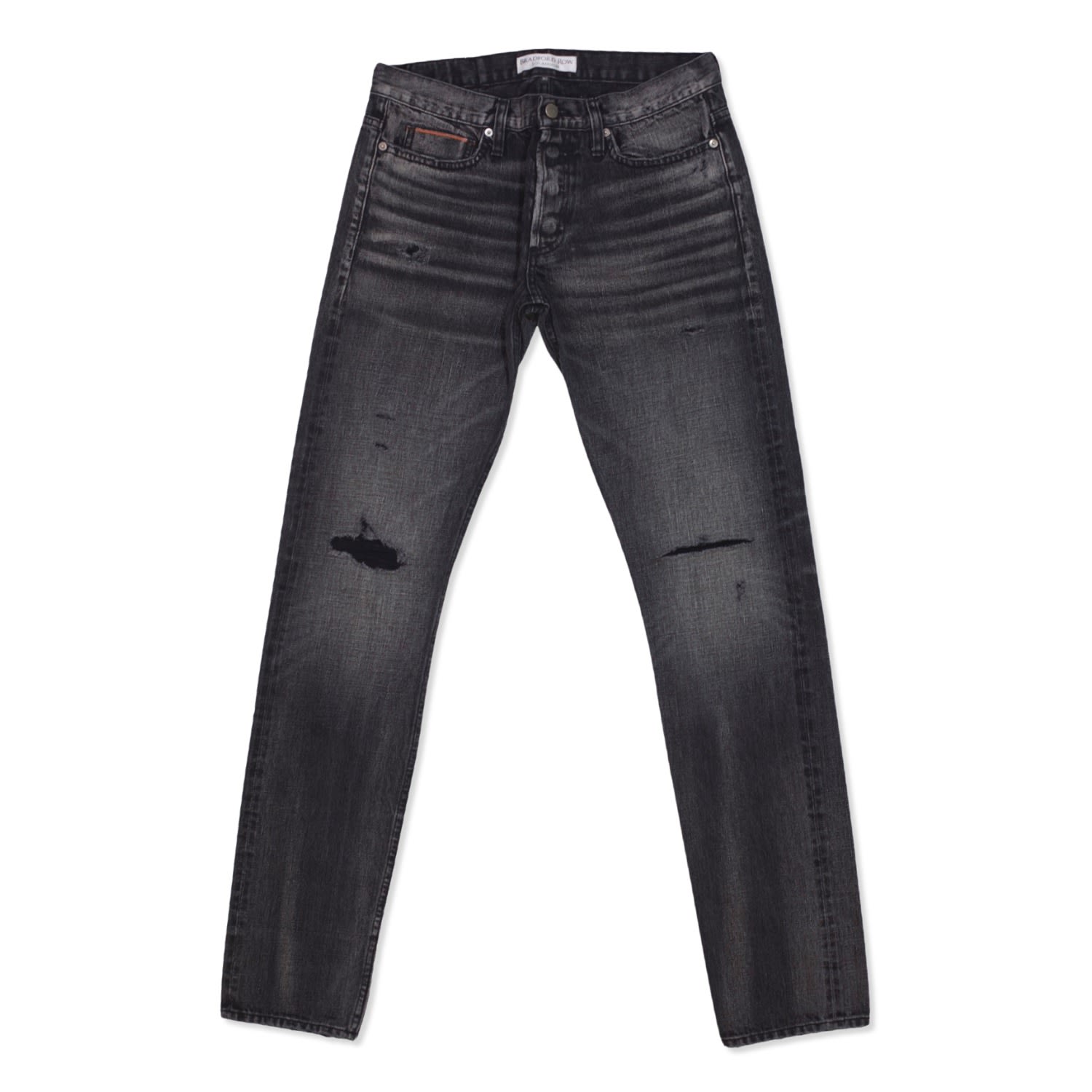 Bradford Row Men's Attis Selvage Denim Jean - Vintage Black In Black