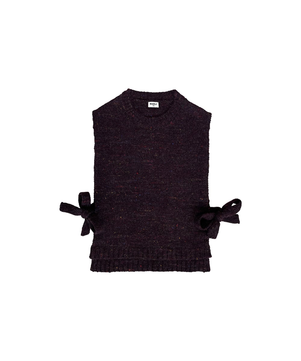 Mabli Women's Brown / Purple Moya Vest - Fig