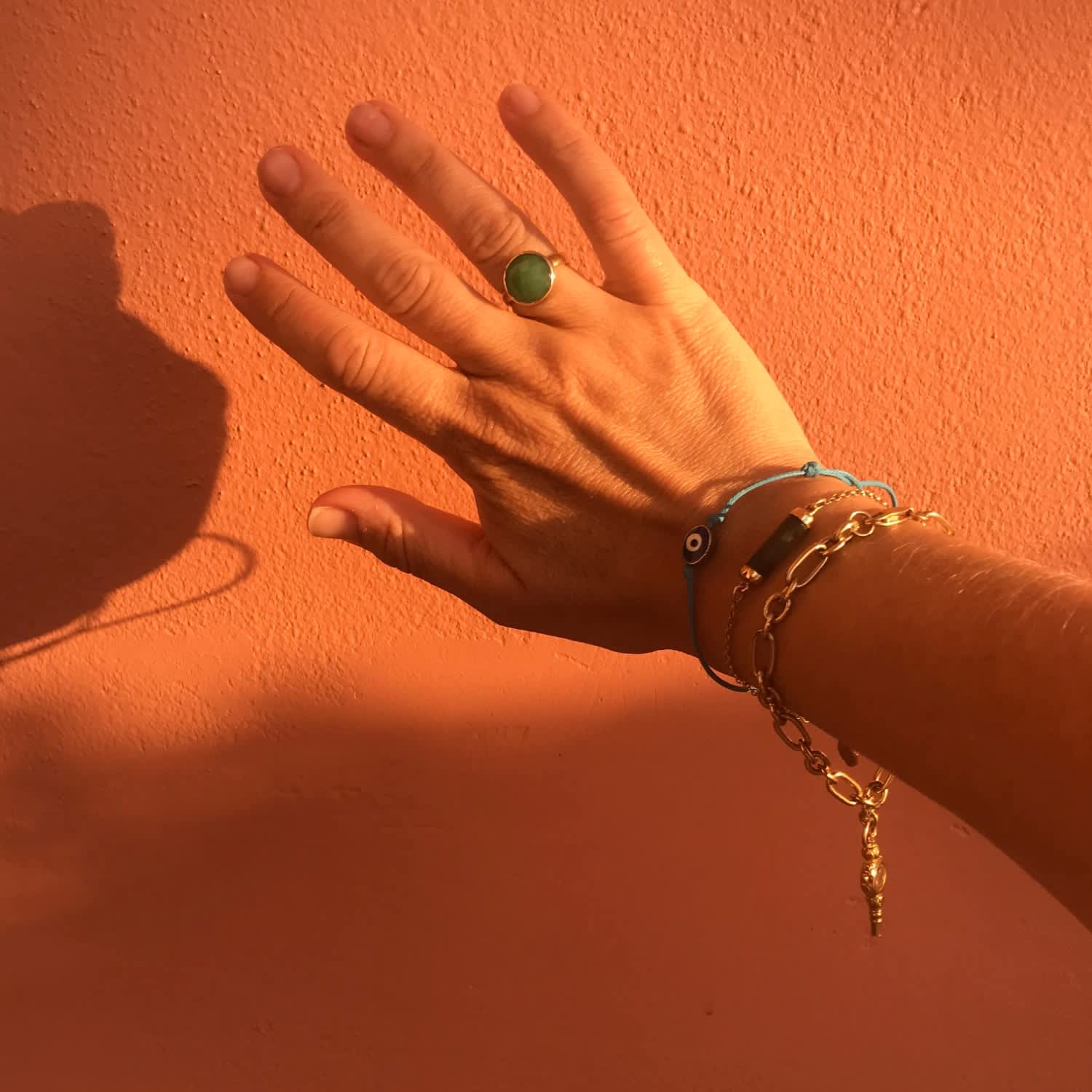 Gold Watch Key Charm Bracelet Harry Rocks Wolf Badger