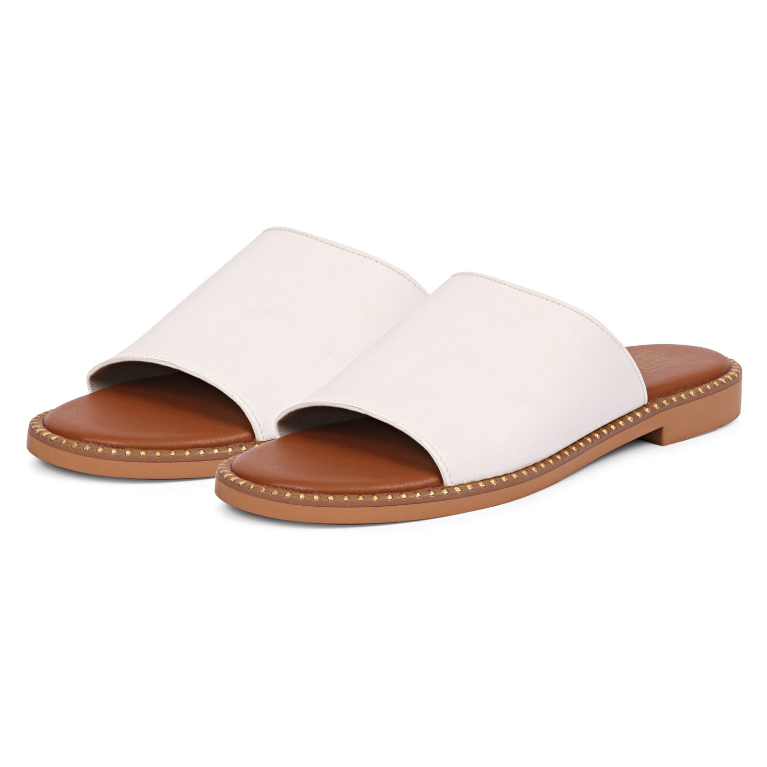 Saint G Women's Vivi Blu - Kalina - Flats - White In White