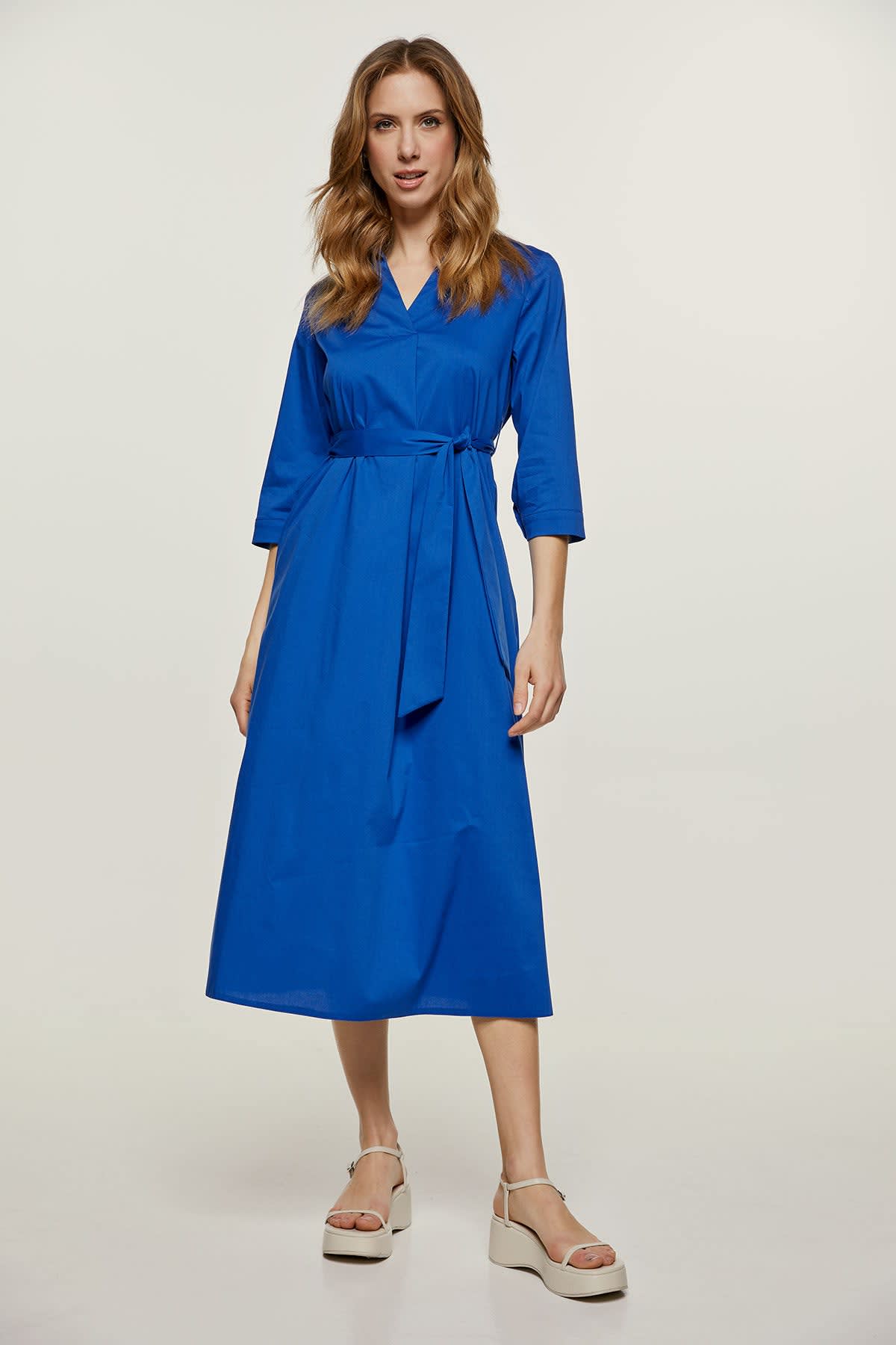 wedding royal blue bridesmaid dresses KissProm A-Line Pleated Long Chiffon Dress in Blue, Royal / 10 Color:Wasabi line Occasion Polka Dot Backless Dress Women's Boots