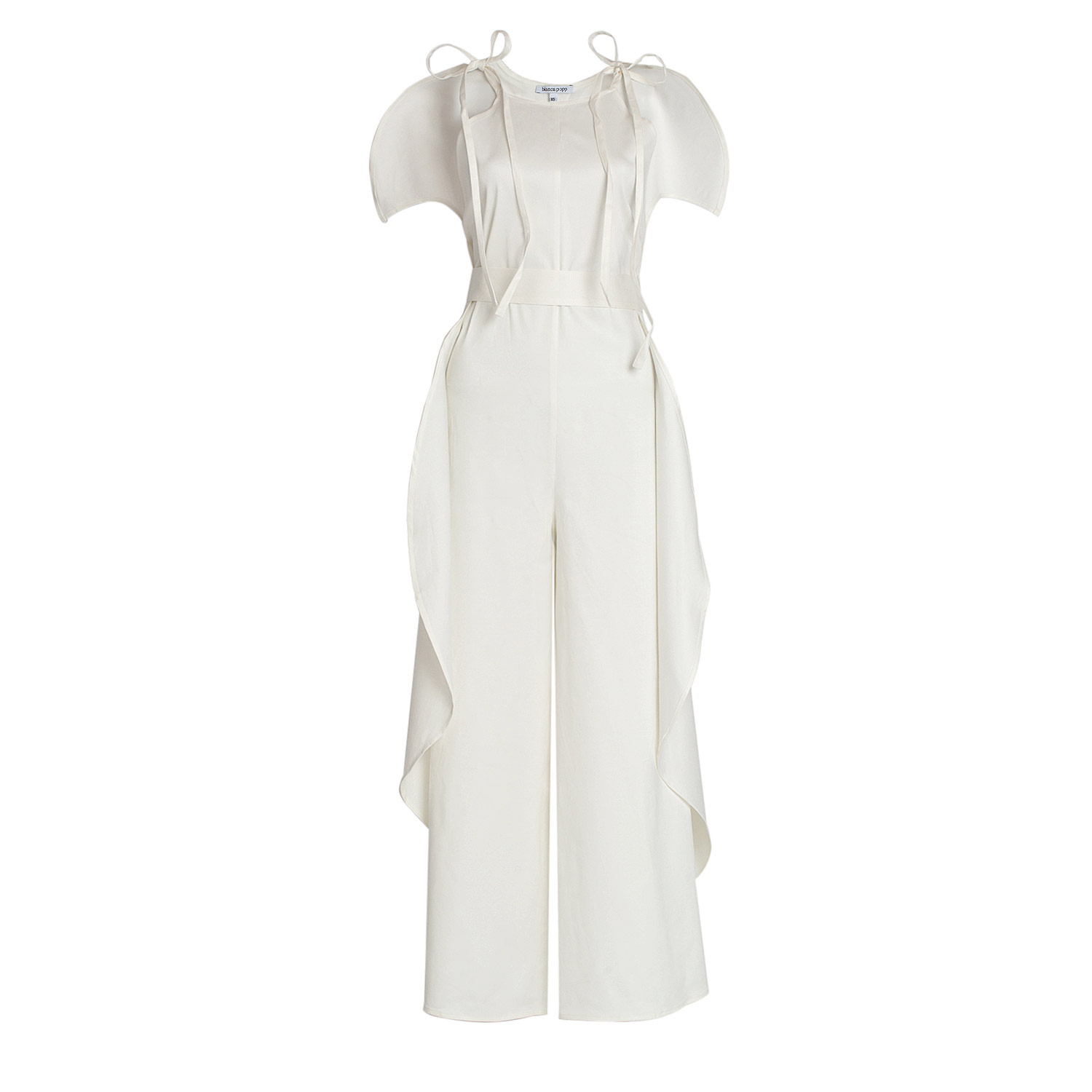 Bianca Popp Women's Flower Jumpsuit In White Cotton In White