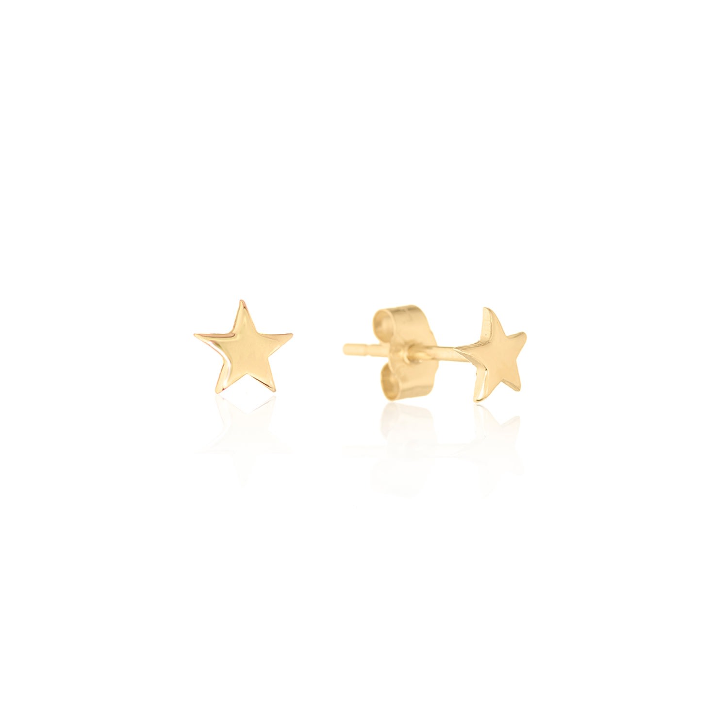 Auree Jewellery Women's Soho 9ct Gold Mini Star Stud Earrings