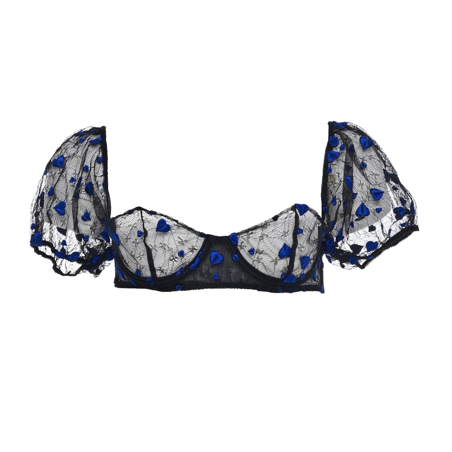 Odette Ancel Women's Blue / Black Snow White Bra