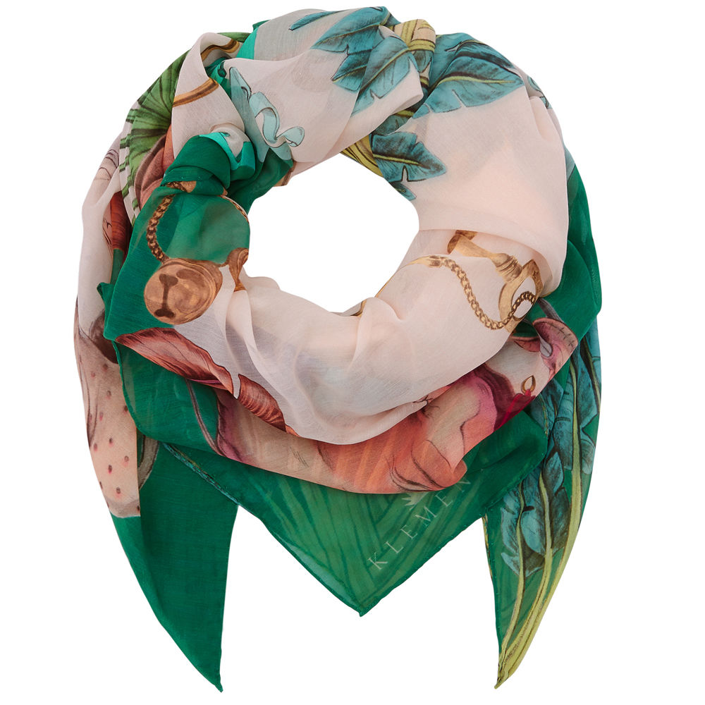 Klements Women's Silk Scarf In Sphynx In Multi