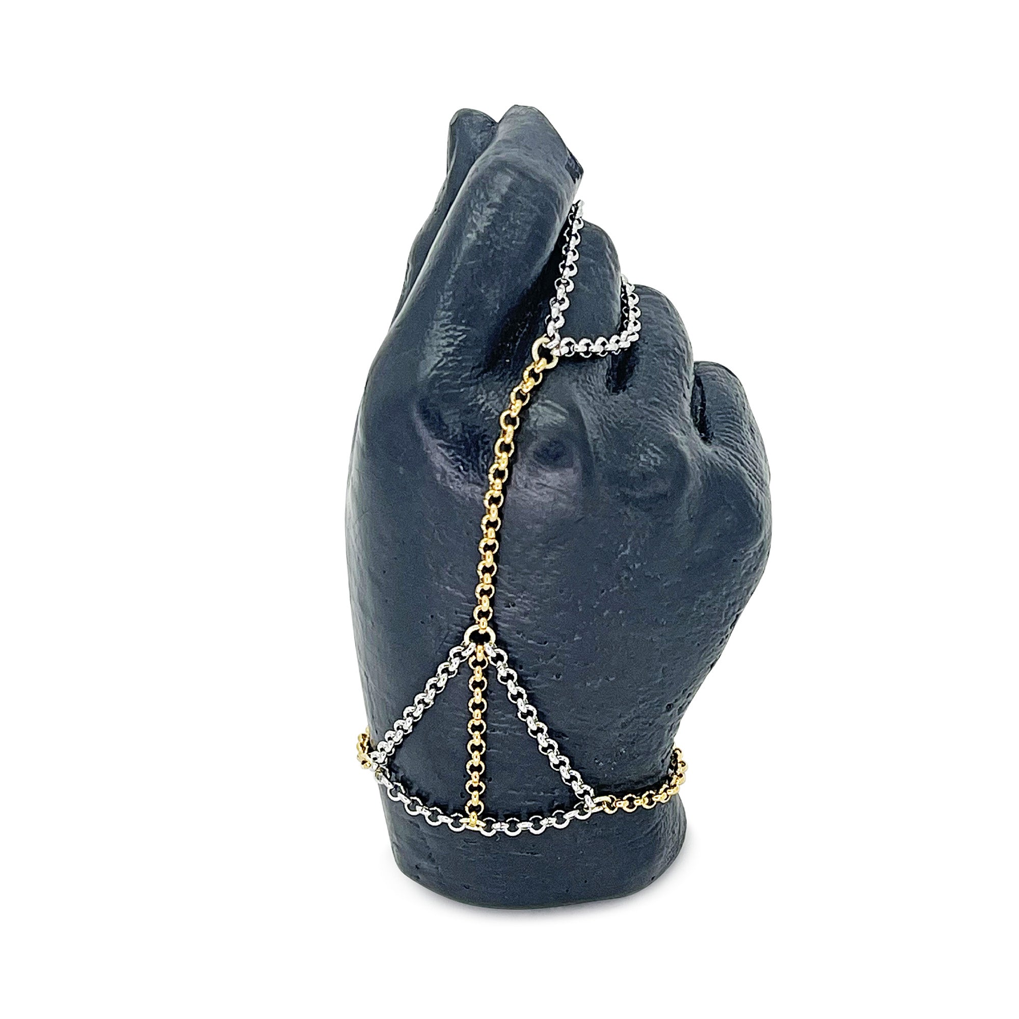 Mhart Women's Gold / Silver Mixed Metal Hand Chain