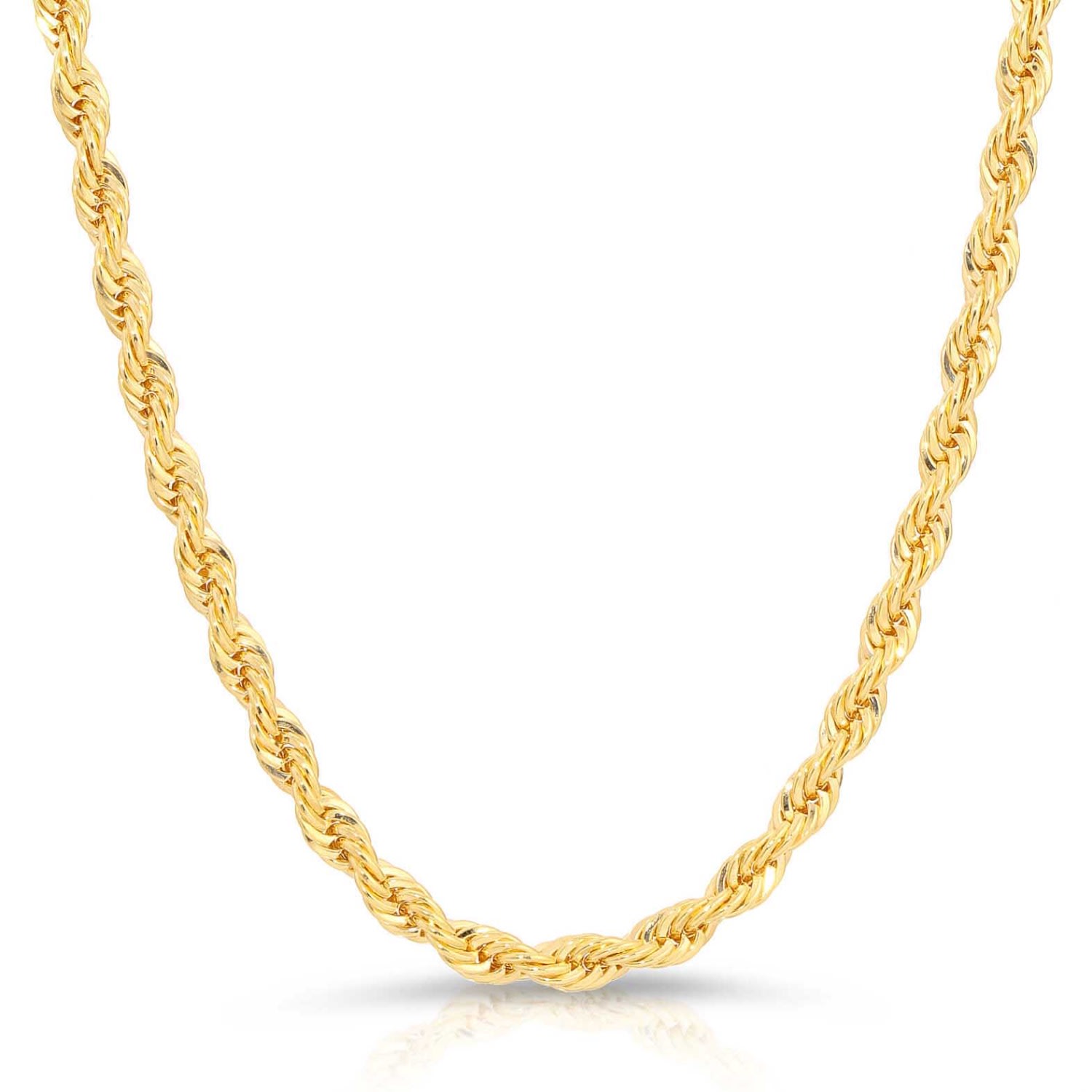 Women’s Gold Rope Chain Necklace Glamrocks Jewelry