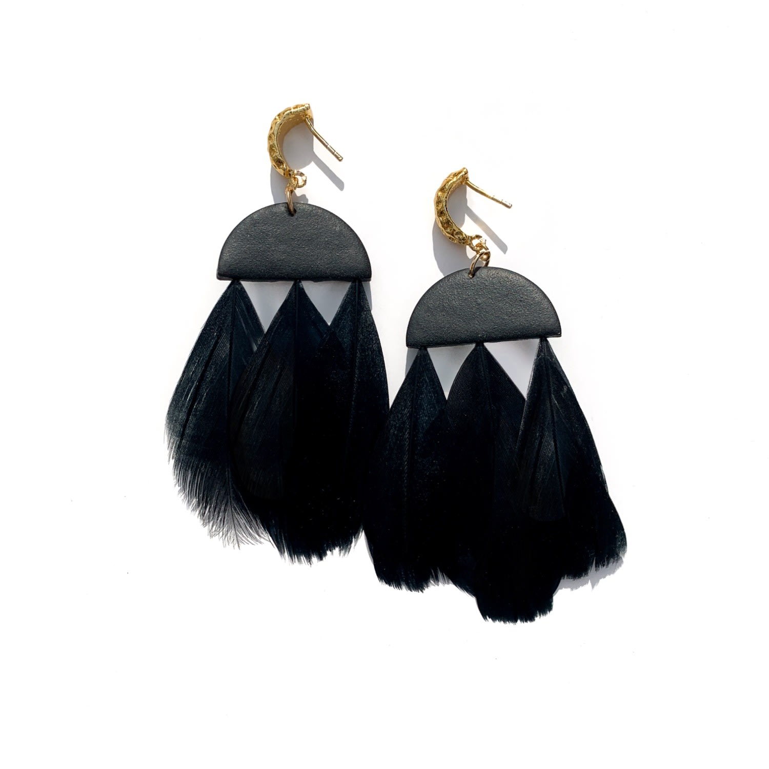 Babaloo Jewelry Women's Black Earrings In Gray