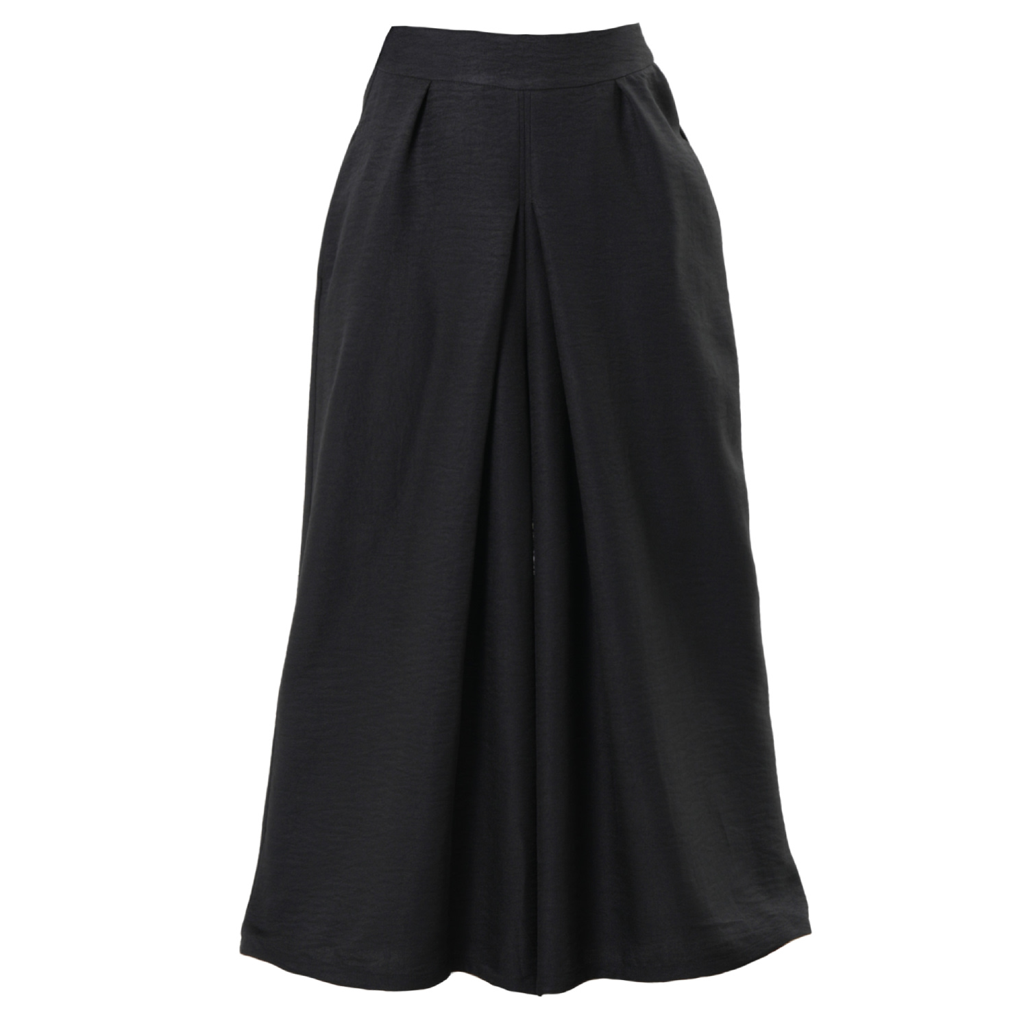 Metamorphoza Women's Wide-leg Trousers With Front Pleats In Black
