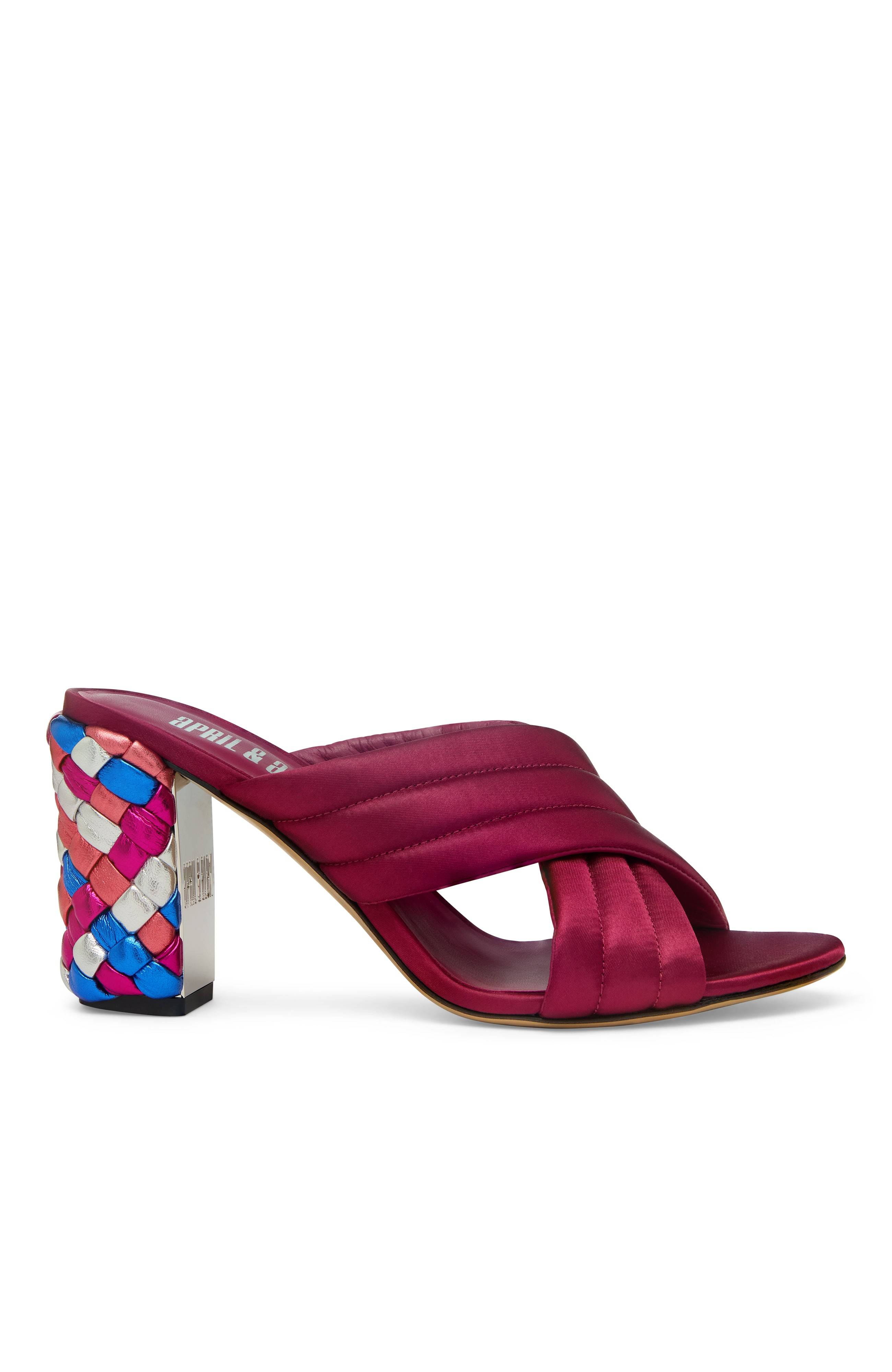April & Alex Tami Heel In Burgundy