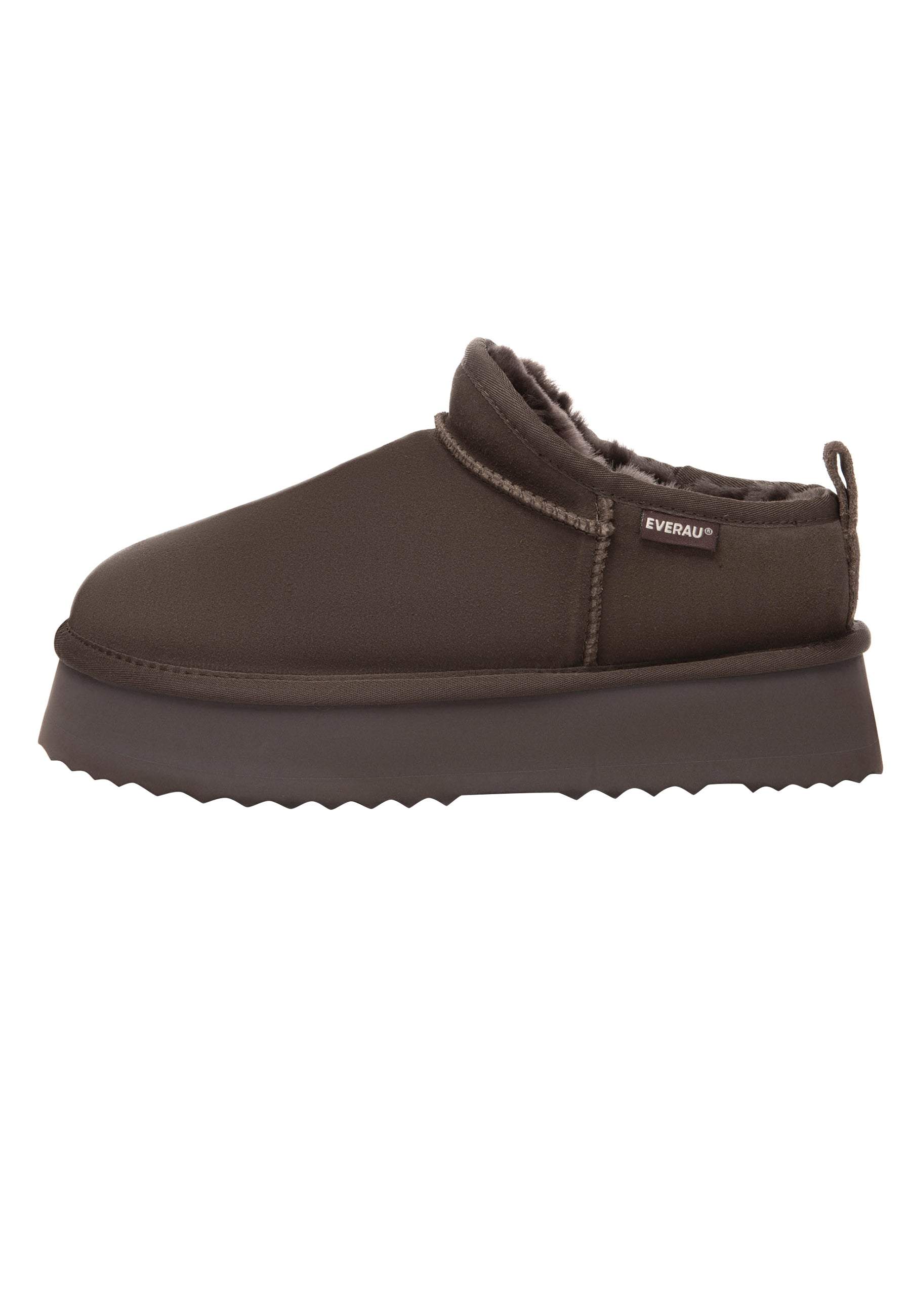 Everau Australia Women's Brown Partridge Ultra Mini Boots In Chocolate In Brown