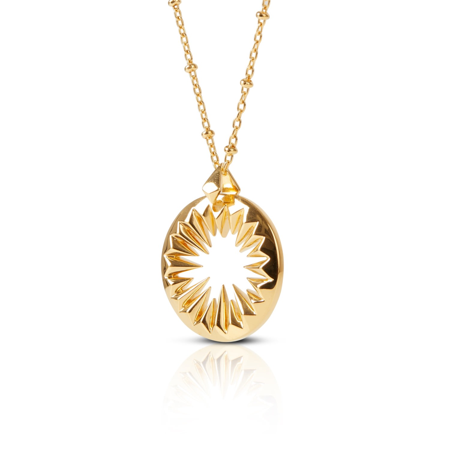 Women’s Rose Gold Midnight Sun Pendant Gold Kasun