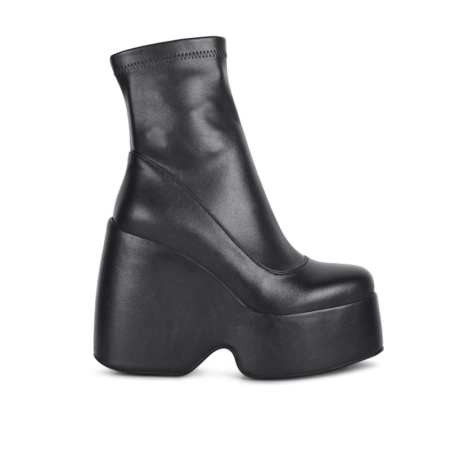 Women’s Purnell Black High Platform Ankle Boots 3 Uk Rag & Co.