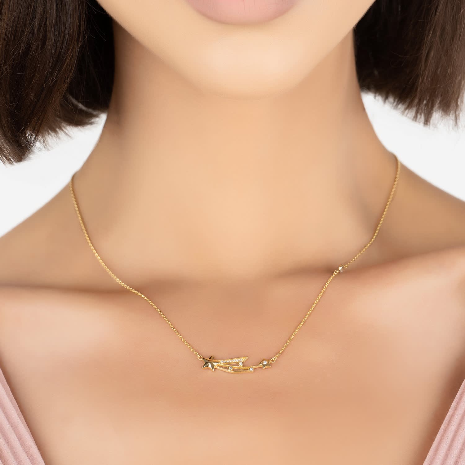 Shooting Star Necklace Gold | LATELITA | Wolf & Badger