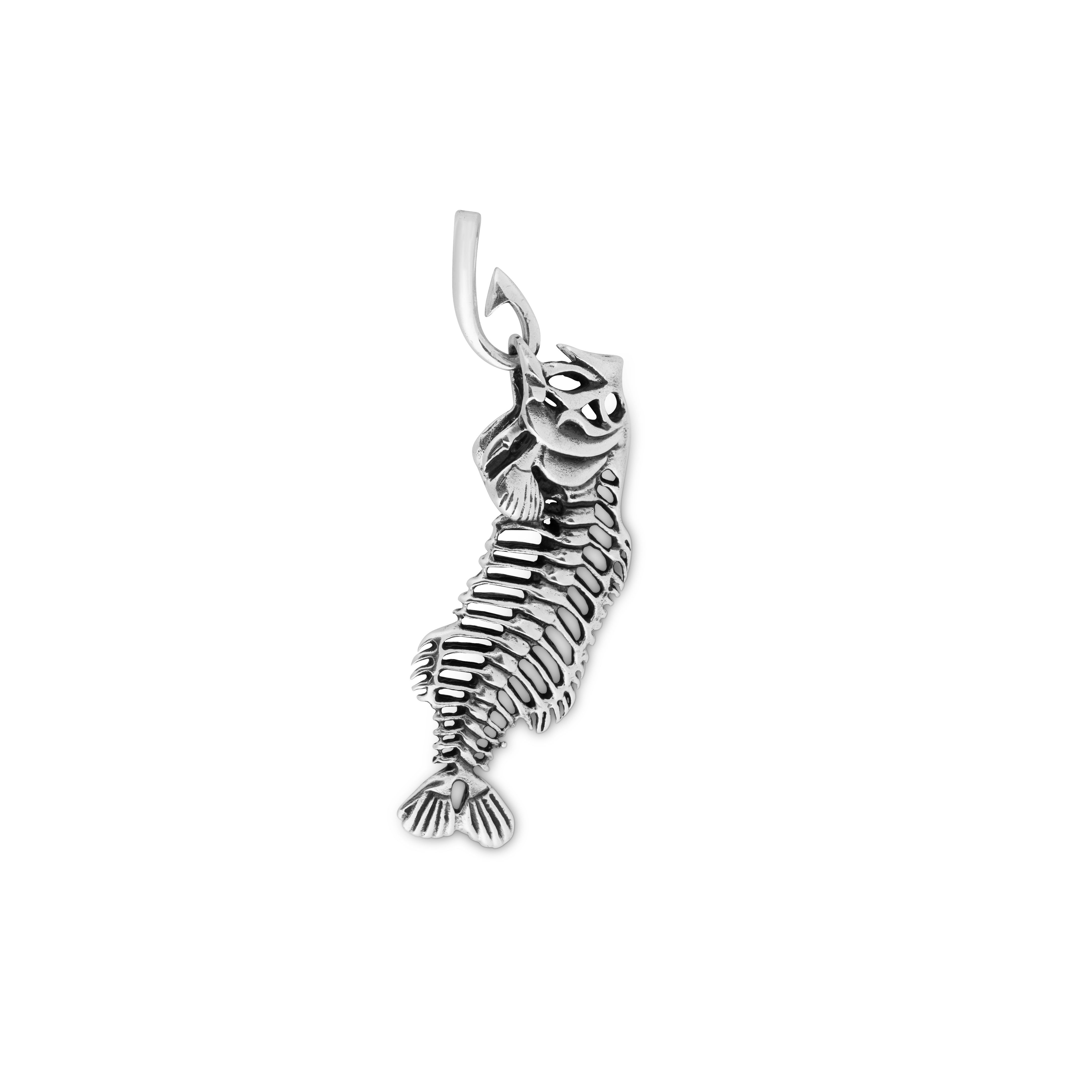 Women’s Silver Catch Skeletal Fish Pendant Ware Collective