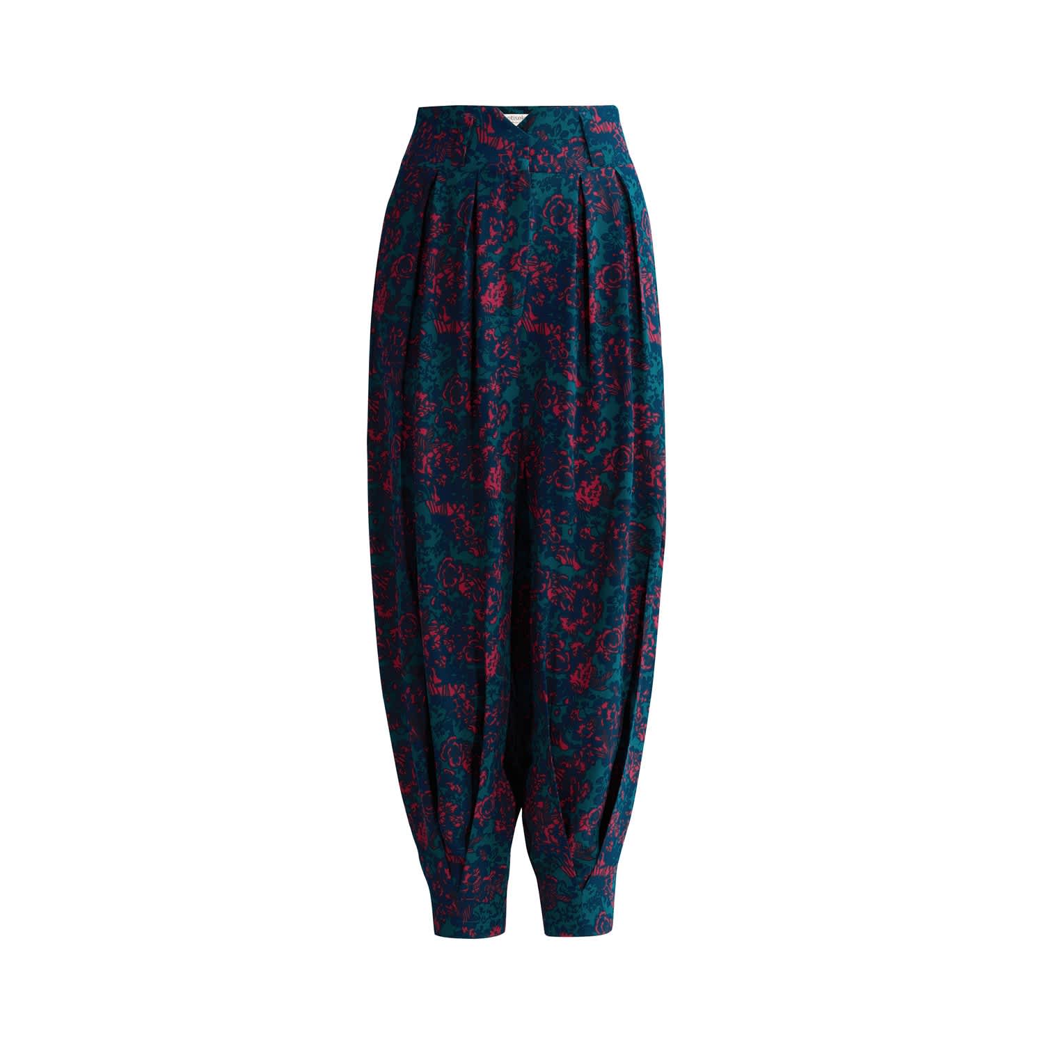 Black Carrot Pants in Washed Cotton Silk